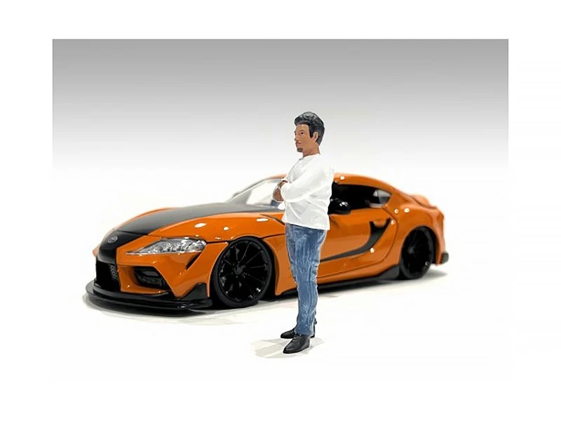 FIGURA CHICO Car Meet 3 - Figura 8 AMERICAN DIORAMA AD-76333 1:18 - Imagen 4