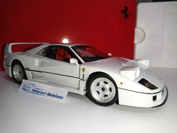 Modellino Ferrari F40 1/18 Kyosho Bianco Perla: Pressofuso Da Collezione Per Regalo