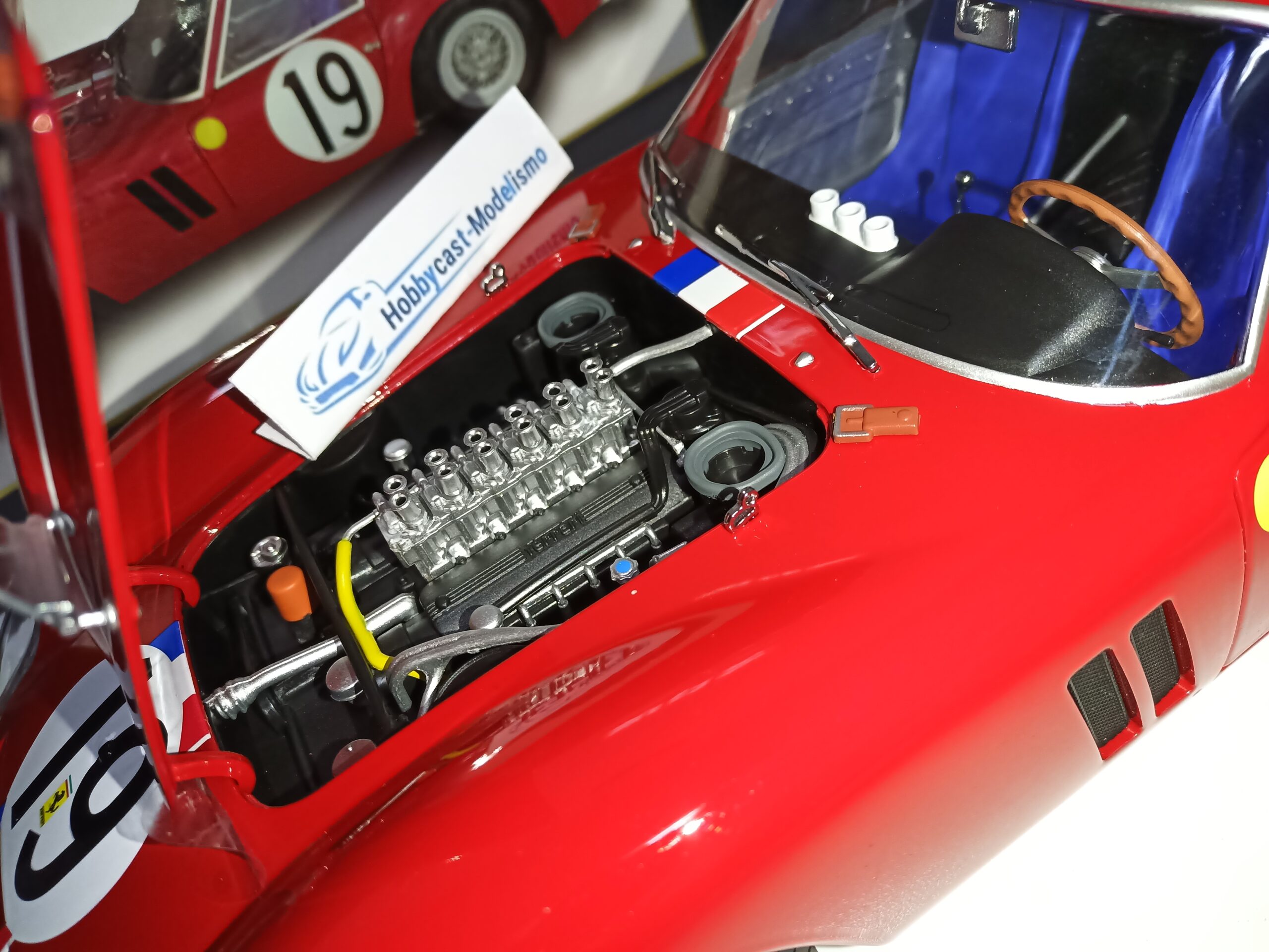 1/12 FERRARI 250 GTO #19 2º Puesto en las 24h de LE MANS 1962 NOBLET-GUICHET 1:12 KK-SCALE KKDC120125 - Imagen 19