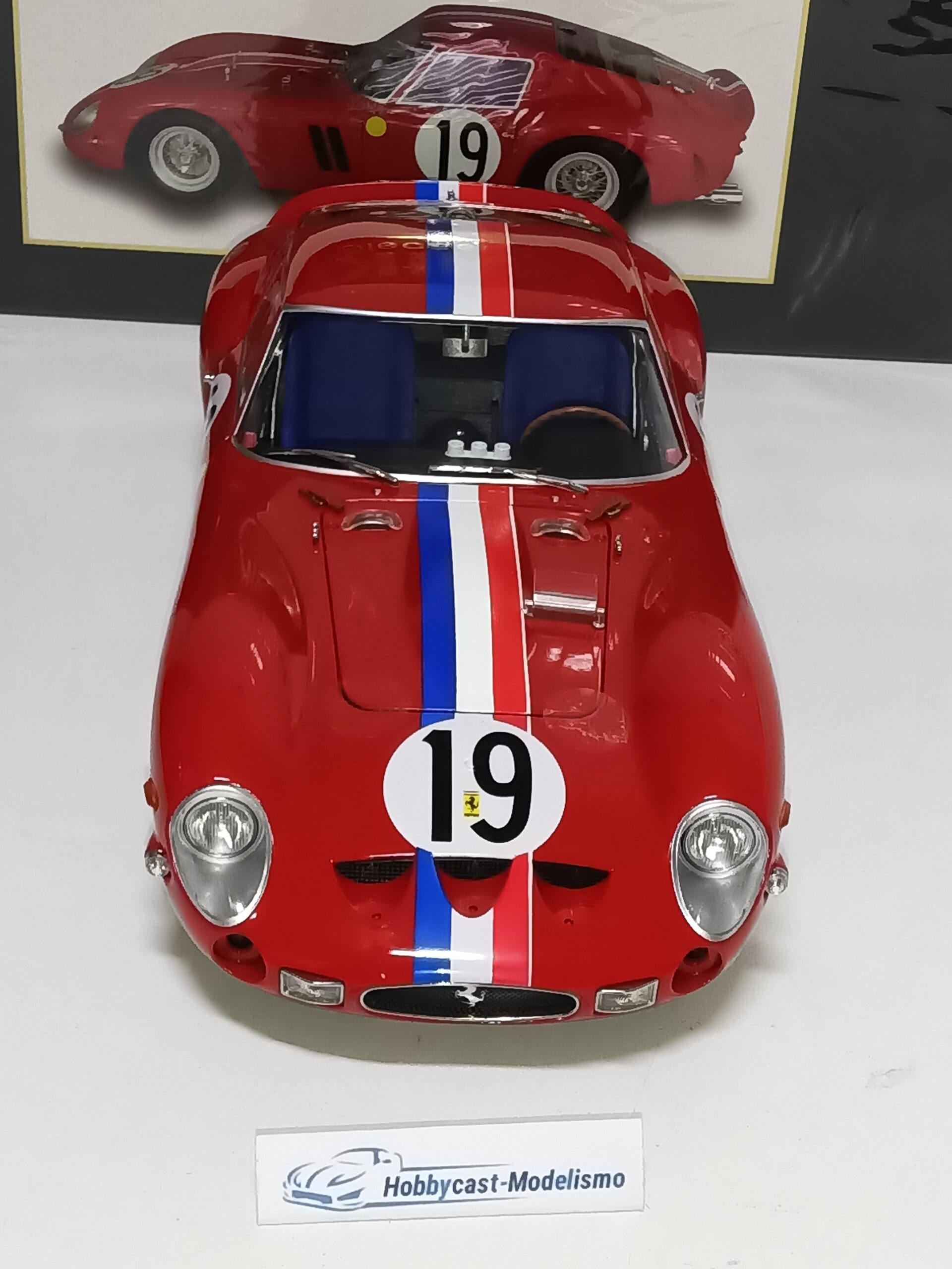 1/12 FERRARI 250 GTO #19 2º Puesto en las 24h de LE MANS 1962 NOBLET-GUICHET 1:12 KK-SCALE KKDC120125