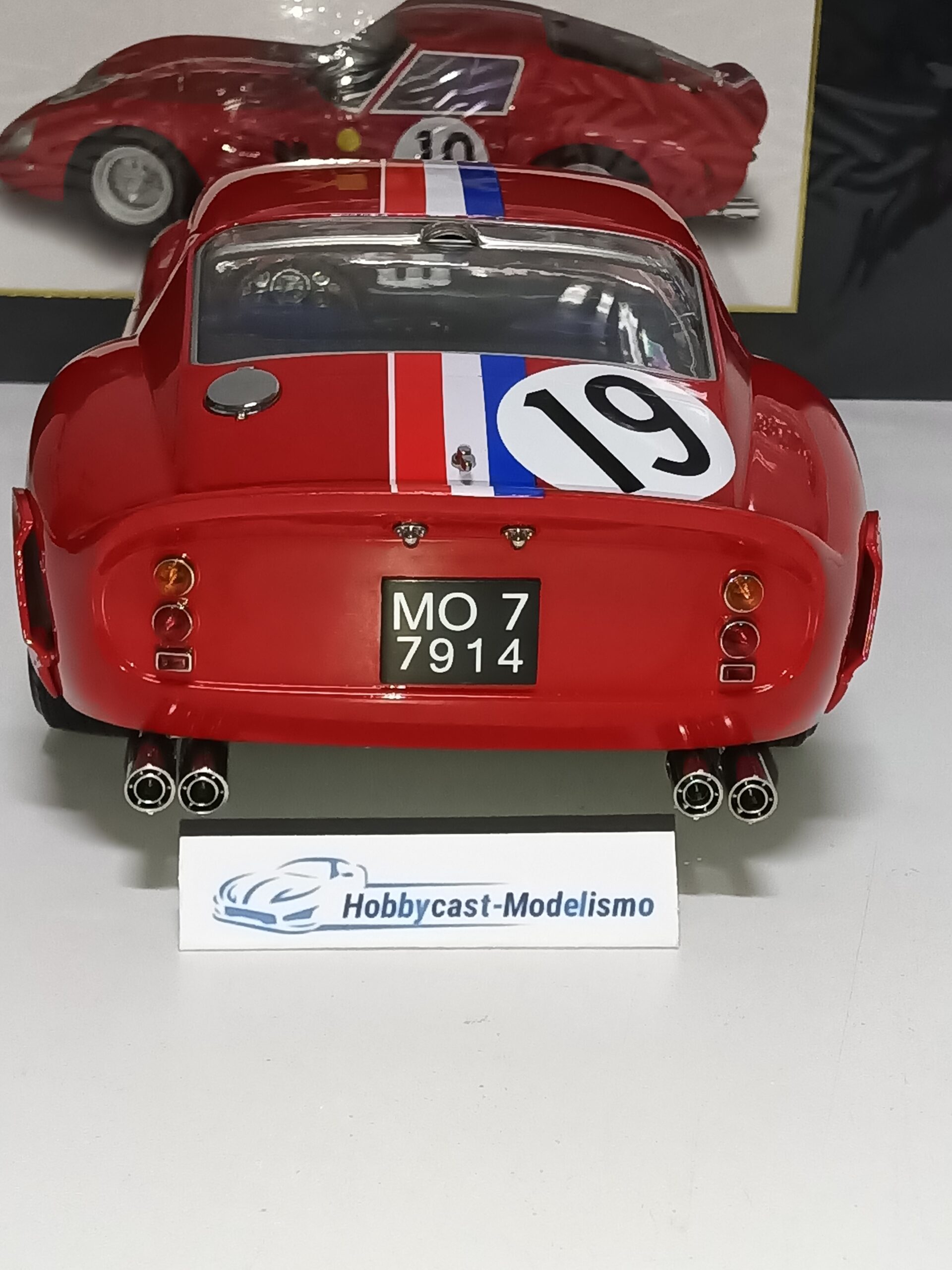 1/12 FERRARI 250 GTO #19 2º Puesto en las 24h de LE MANS 1962 NOBLET-GUICHET 1:12 KK-SCALE KKDC120125 - Imagen 7