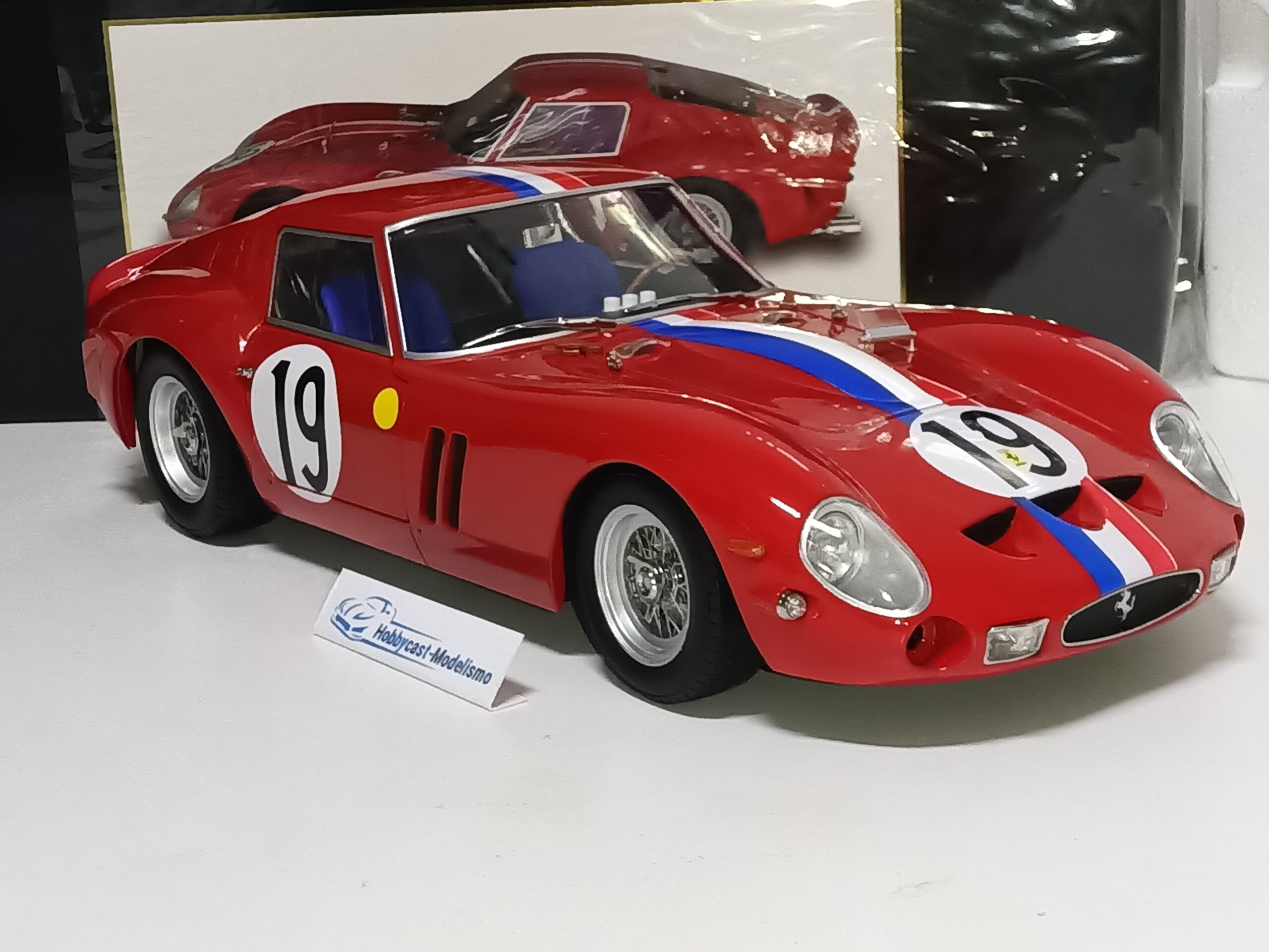 1/12 FERRARI 250 GTO #19 2º Puesto en las 24h de LE MANS 1962 NOBLET-GUICHET 1:12 KK-SCALE KKDC120125 - Imagen 12
