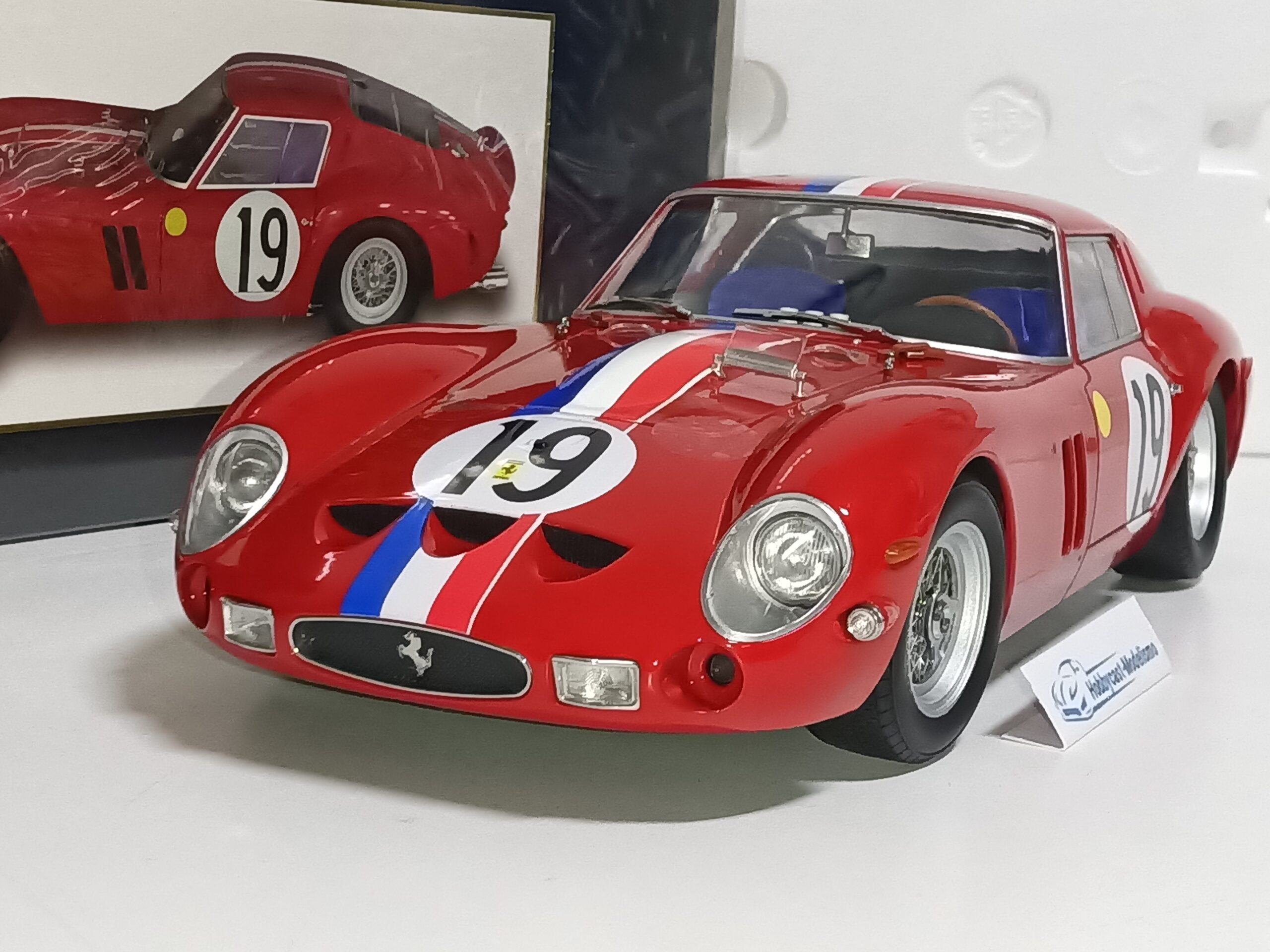 1/12 FERRARI 250 GTO #19 2º Puesto en las 24h de LE MANS 1962 NOBLET-GUICHET 1:12 KK-SCALE KKDC120125 - Imagen 15