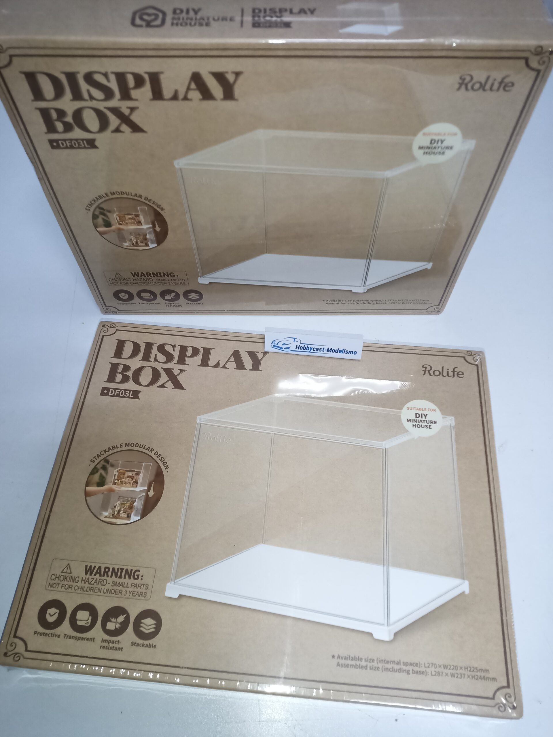 VITRINA DESMONTABLE CON PUERTA ABATIBLE PARA MODELOS 1:18 o MOTORES FRANZIS 1/4 - Imagen 4