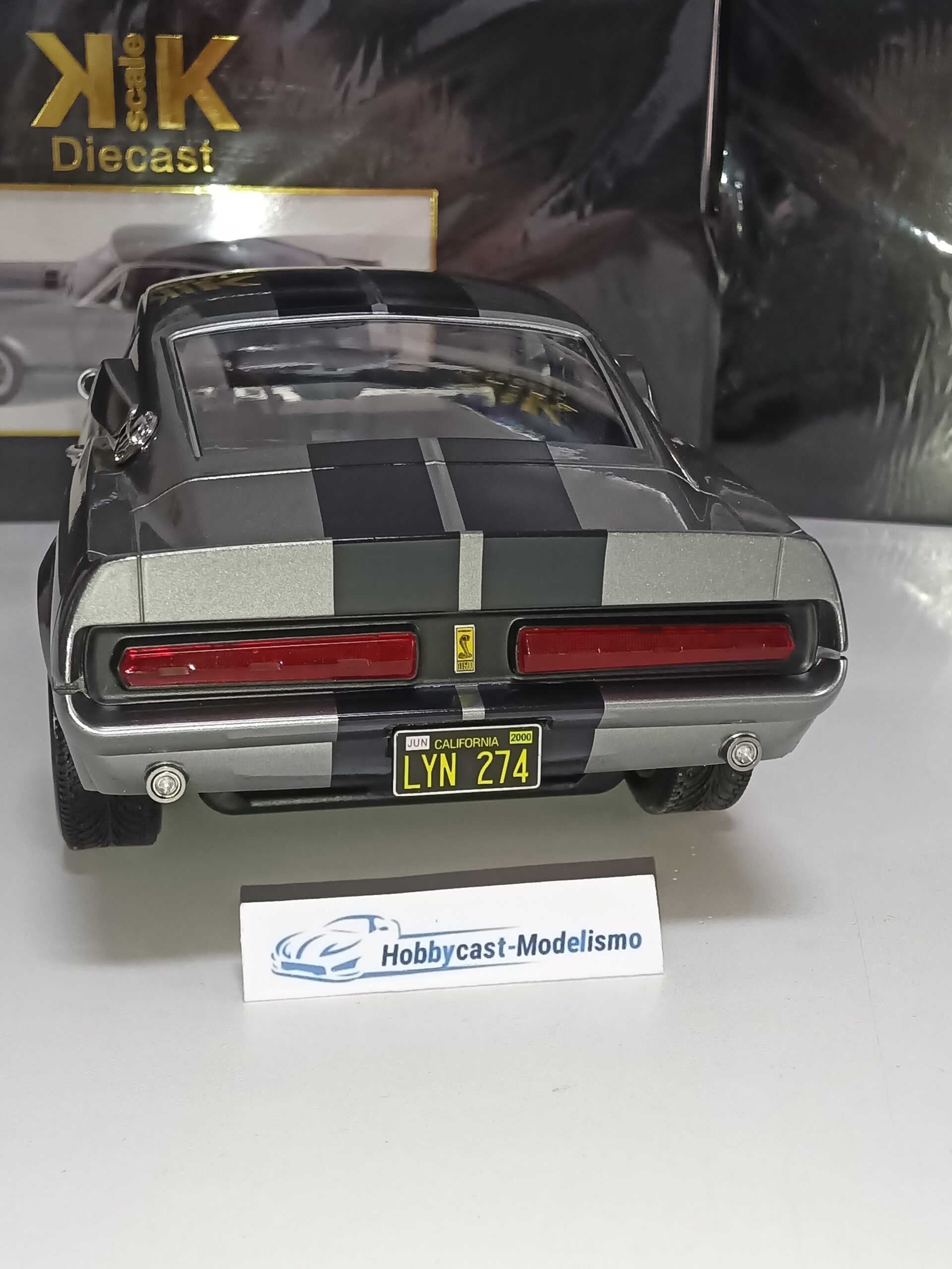 1:12 FORD MUSTANG SHELBY GT500 ELEANOR 1967 GREY DE LA PELICULA "GONE IN 60 SECONDS" KK-SCALE KKDC120171 1/12 - Imagen 9