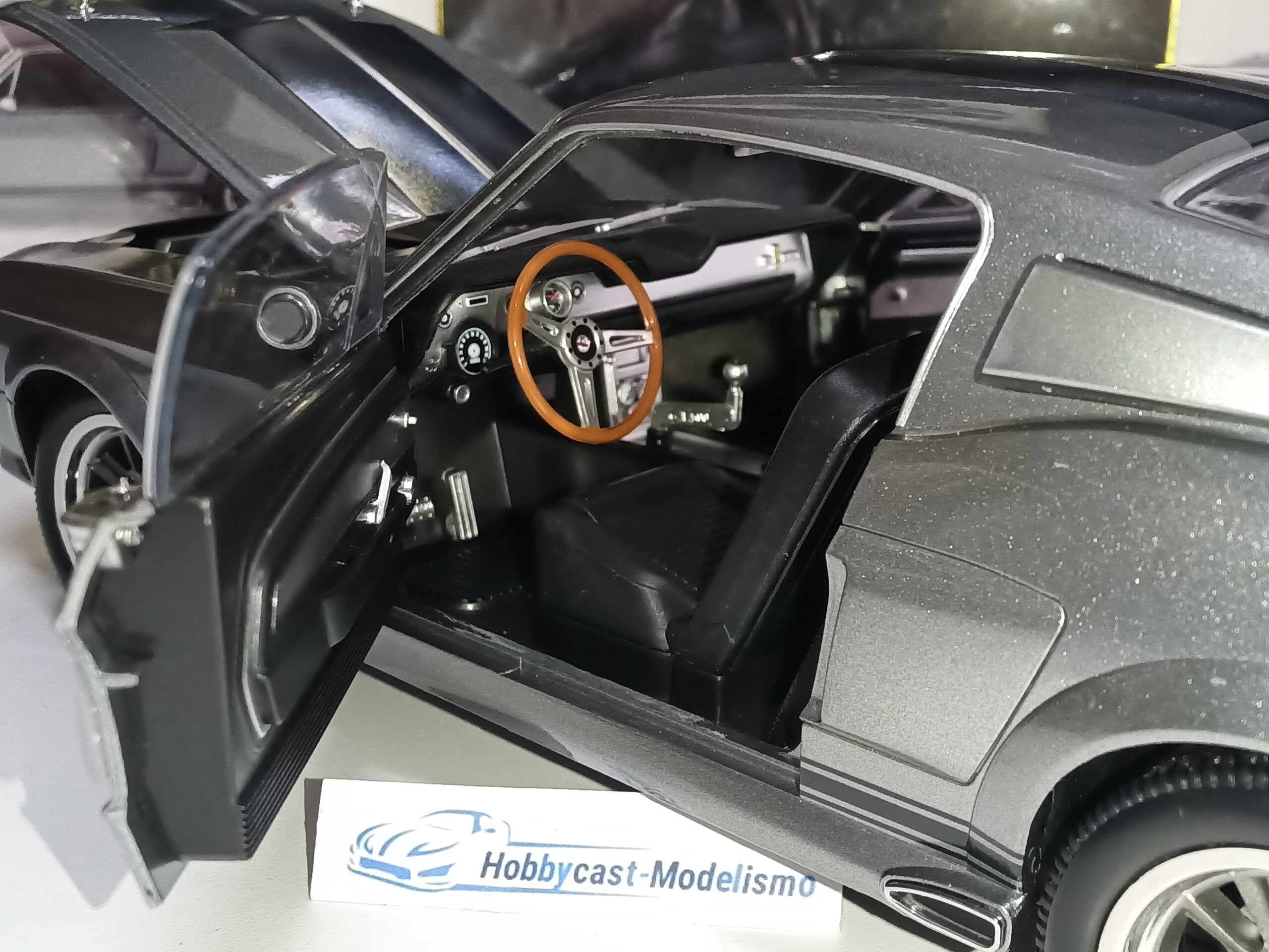 1:12 FORD MUSTANG SHELBY GT500 ELEANOR 1967 GREY DE LA PELICULA "GONE IN 60 SECONDS" KK-SCALE KKDC120171 1/12 - Imagen 21