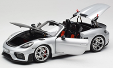 PORSCHE  718 SPYDER RS 2023 Weissach Pack GT-Silver Metallic 187270 NOREV 1:18