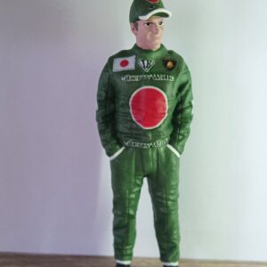 FIGURA PILOTO DE LAMBORGHINI AVENTADOR LBWK VERDE KAKI PINTADO A MANO AMERICAN DIORAMA AD76355-KAKI LBWK 1:18