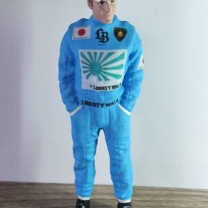 Figura Piloto LAMBORGHINI AVENTADOR LBWK AZUL Pintado a Mano American Diorama AD76355 LBWK 1:18