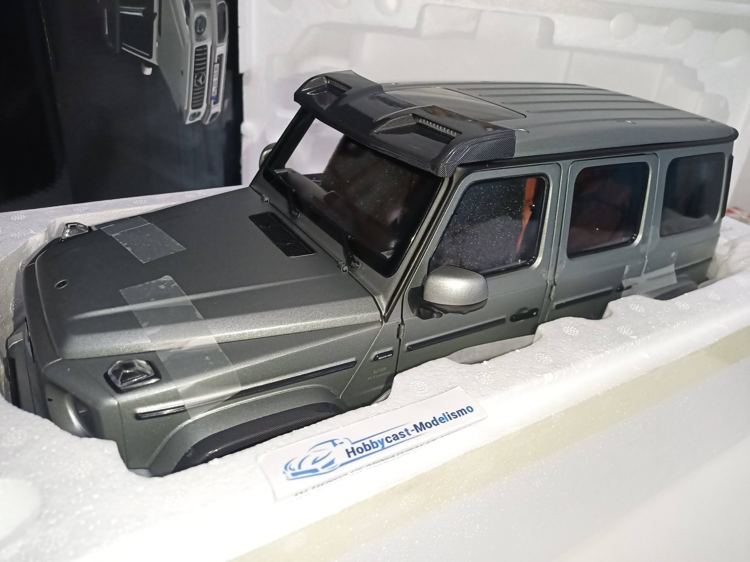 1:12 MERCEDES BENZ G-CLASS AMG 4x4² 2022 PLATINUM SILVER 1030/61 NZG 1/12 - Imagen 12