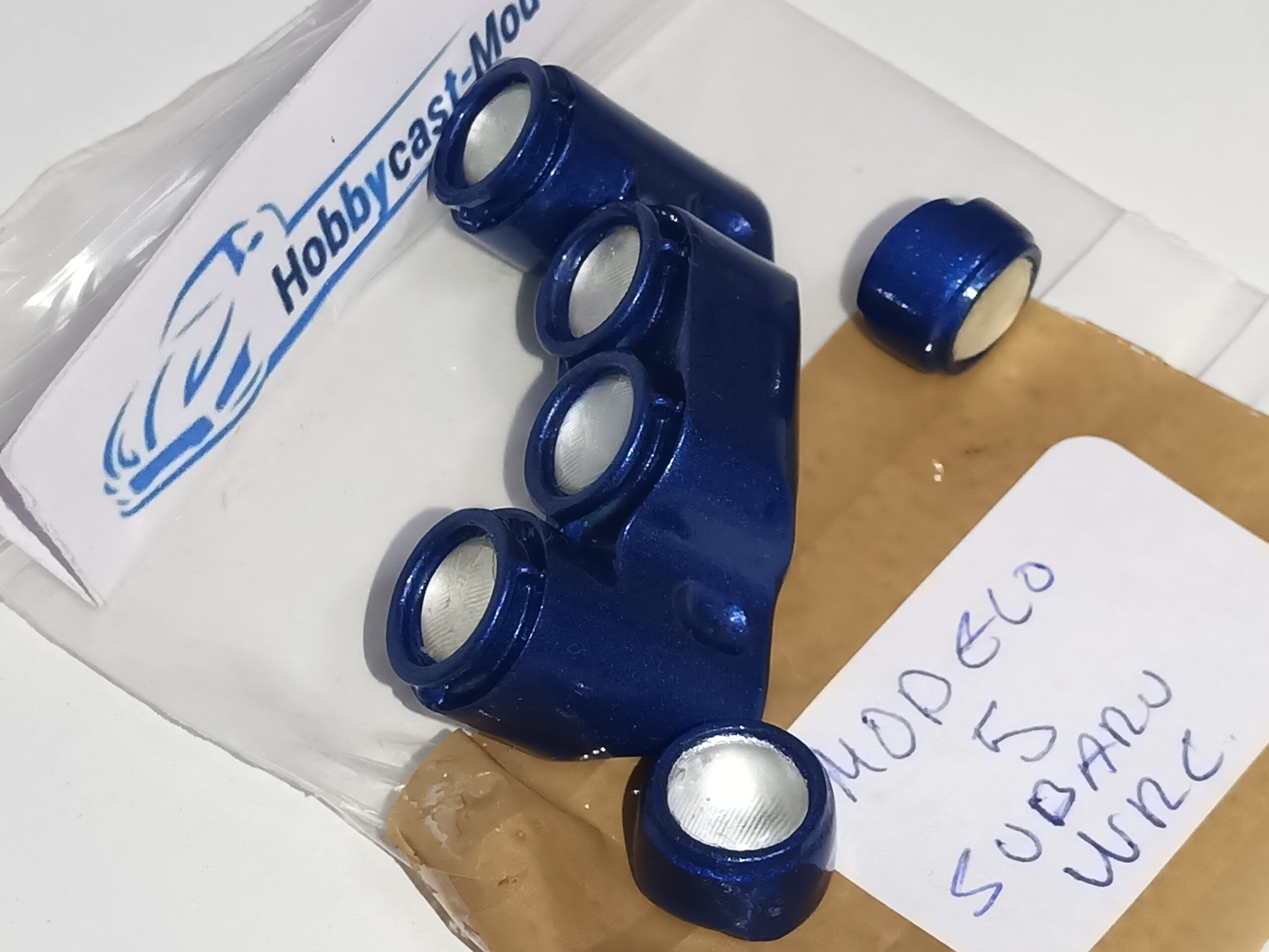 REPLICA FARERA NOCTURNA COMPLETA DEL SUBARU IMPREZA WRC 1998 ( MODELO 5 ) AZUL YA PINTADA - Imagen 7