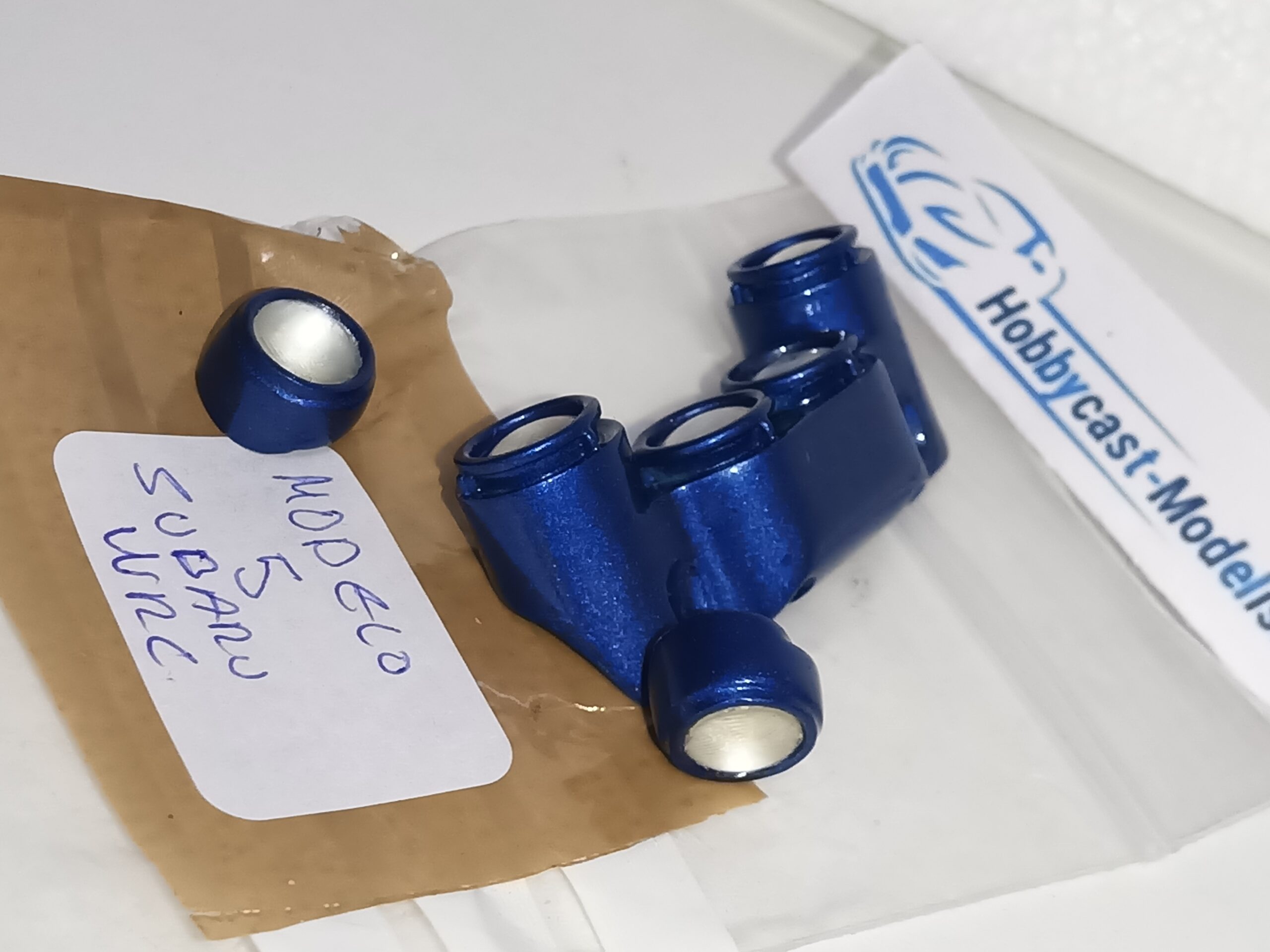 REPLICA FARERA NOCTURNA COMPLETA DEL SUBARU IMPREZA WRC 1998 ( MODELO 5 ) AZUL YA PINTADA - Imagen 9