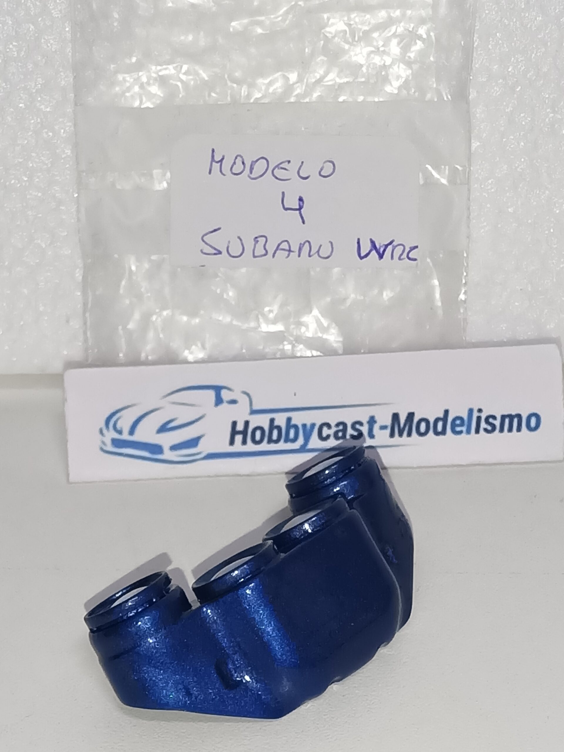 REPLICA FARERA NOCTURNA COMPLETA DEL SUBARU IMPREZA WRC 1998 ( MODELO 4 ) AZUL YA PINTADA - Imagen 2