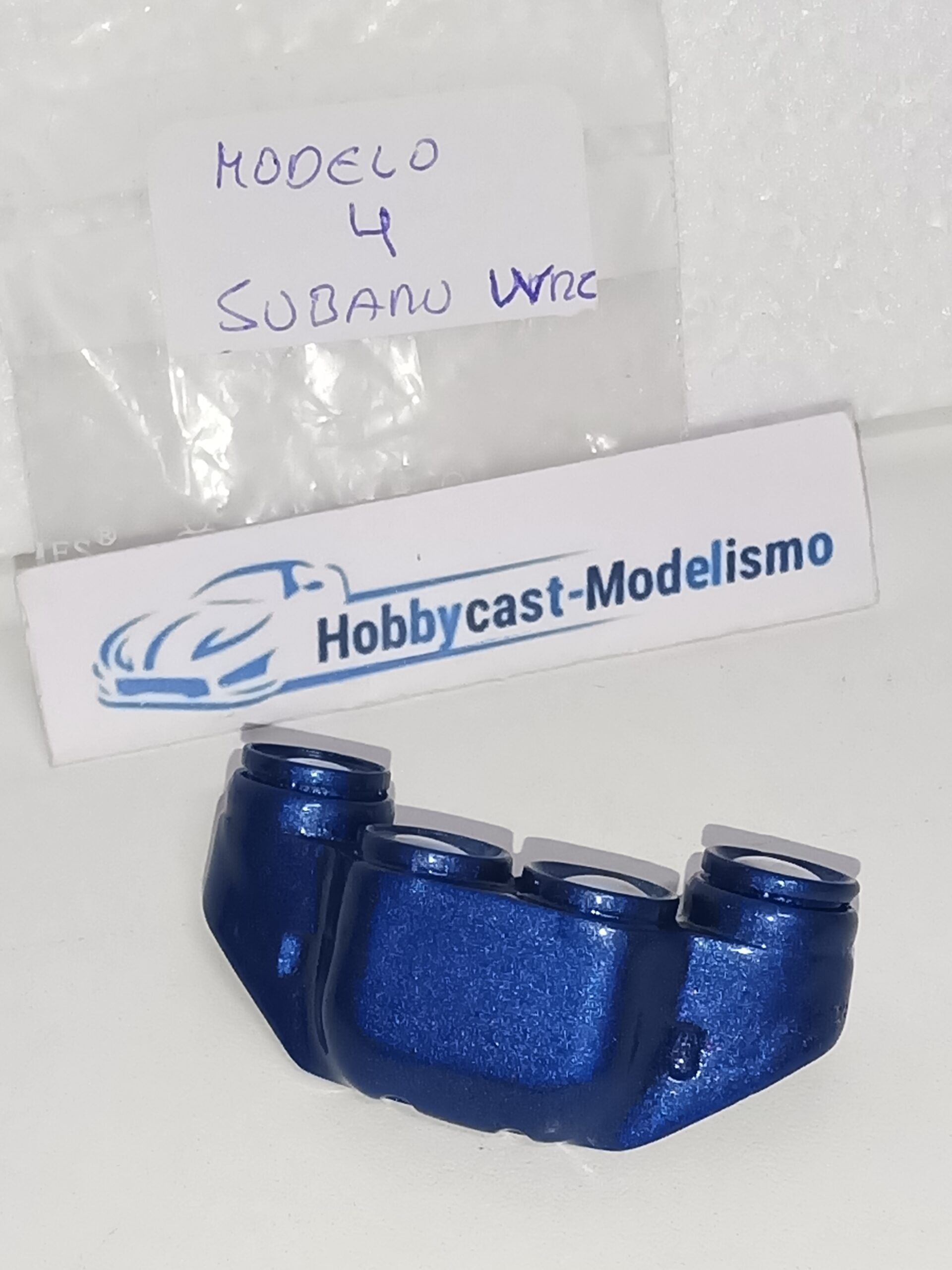 REPLICA FARERA NOCTURNA COMPLETA DEL SUBARU IMPREZA WRC 1998 ( MODELO 4 ) AZUL YA PINTADA - Imagen 4