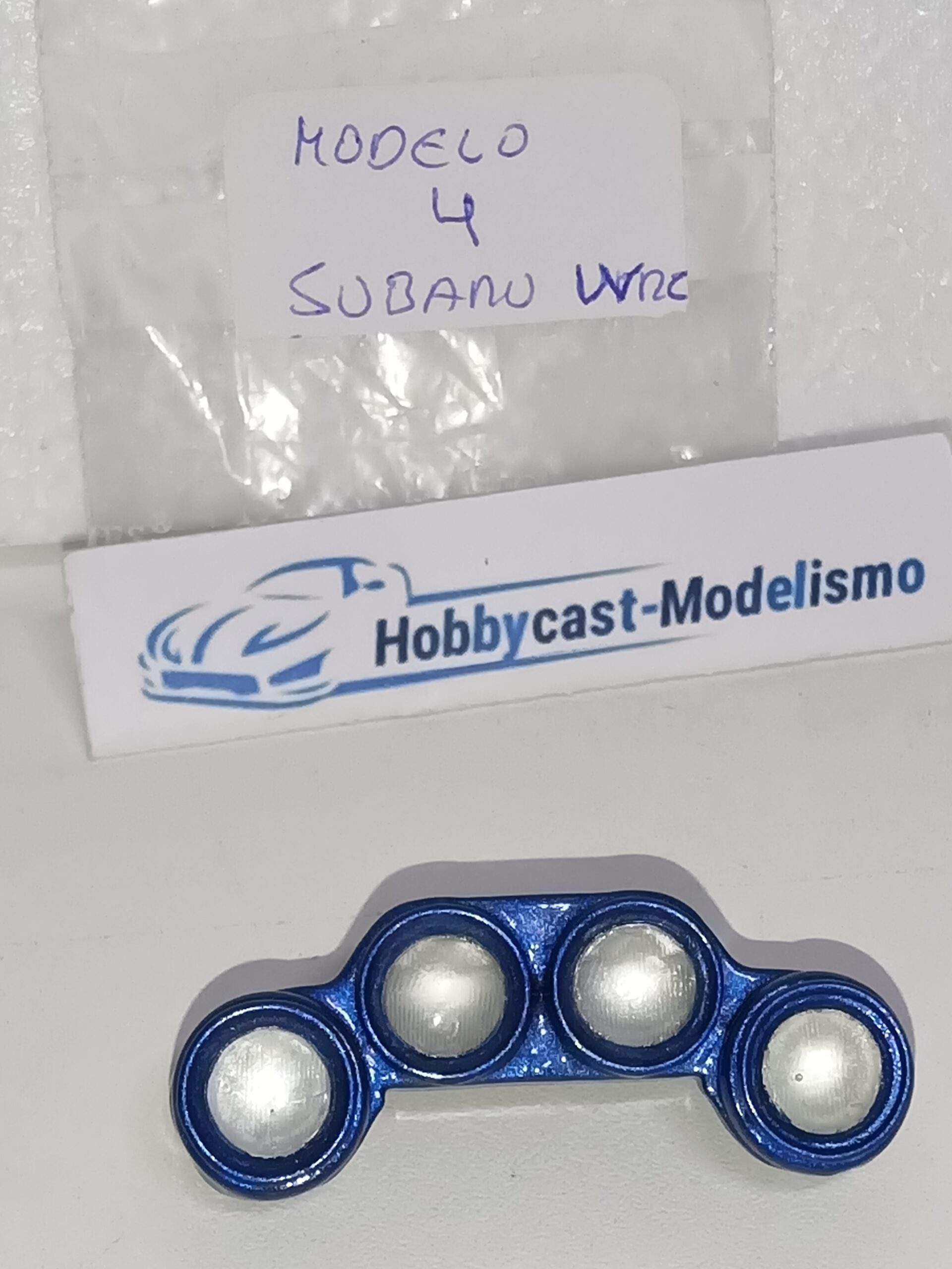 REPLICA FARERA NOCTURNA COMPLETA DEL SUBARU IMPREZA WRC 1998 ( MODELO 4 ) AZUL YA PINTADA - Imagen 6