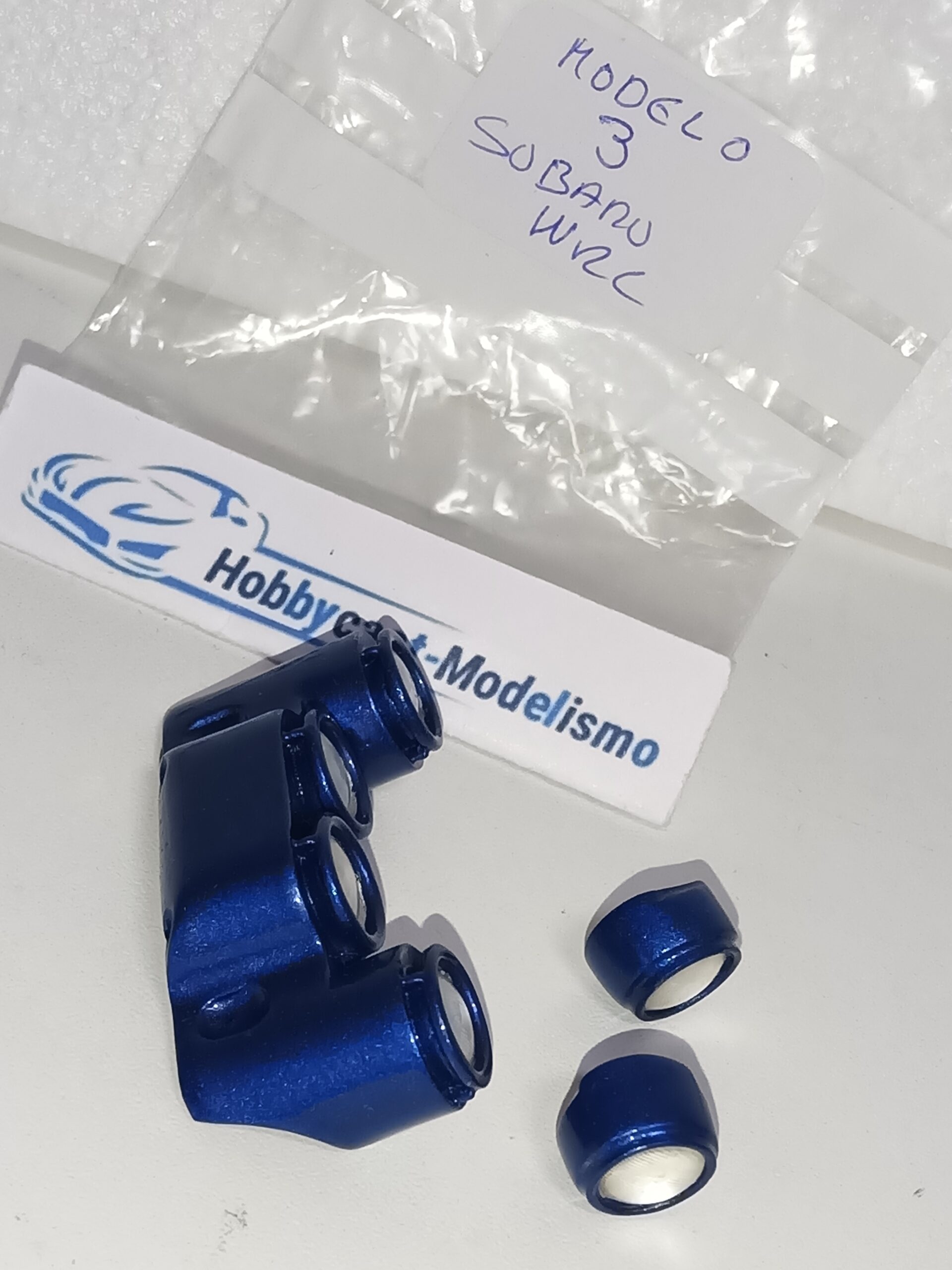 REPLICA FARERA NOCTURNA COMPLETA DEL SUBARU IMPREZA WRC 1998 ( MODELO 3 ) AZUL YA PINTADA - Imagen 7