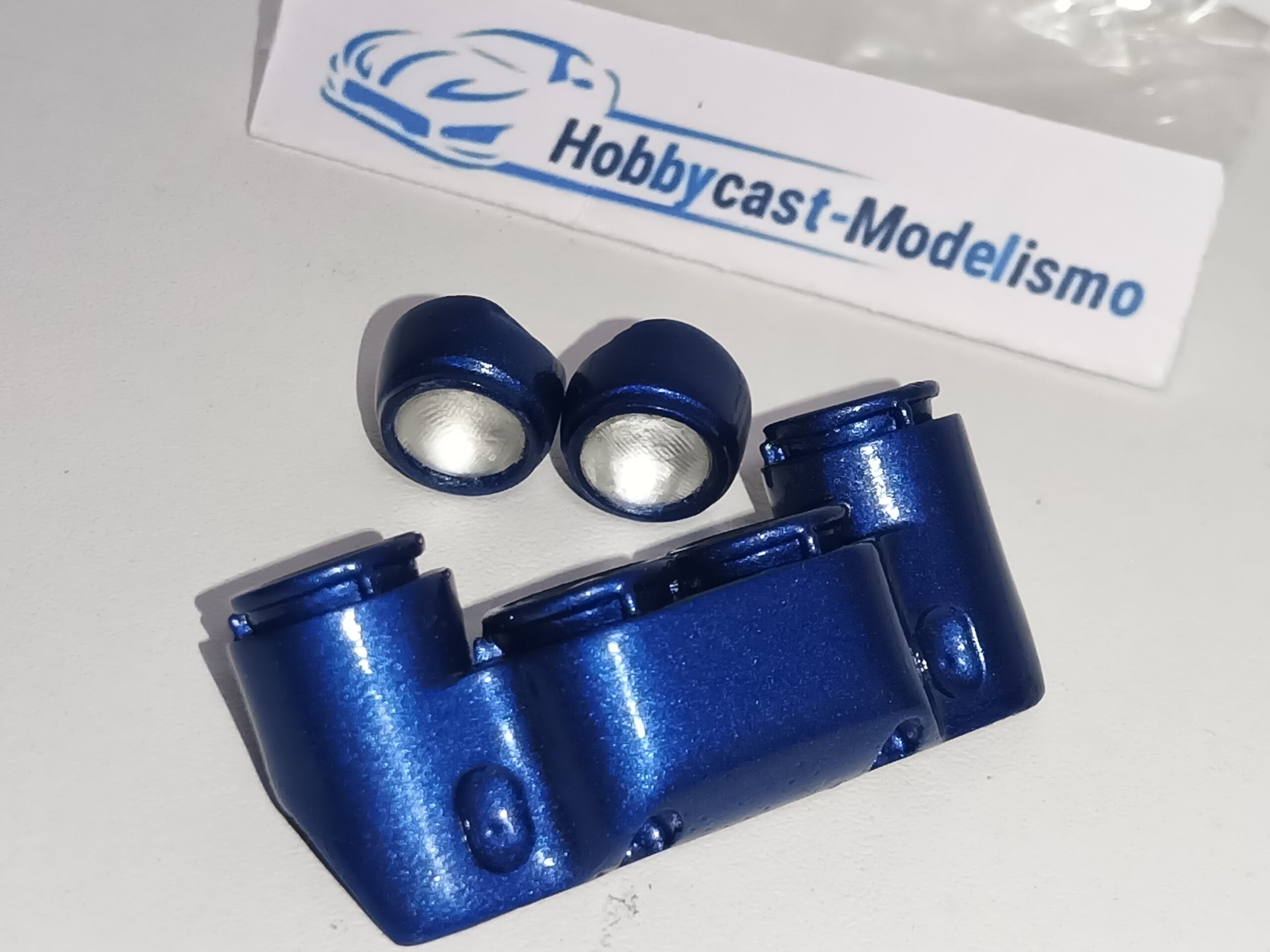 REPLICA FARERA NOCTURNA COMPLETA DEL SUBARU IMPREZA WRC 1998 ( MODELO 3 ) AZUL YA PINTADA - Imagen 11