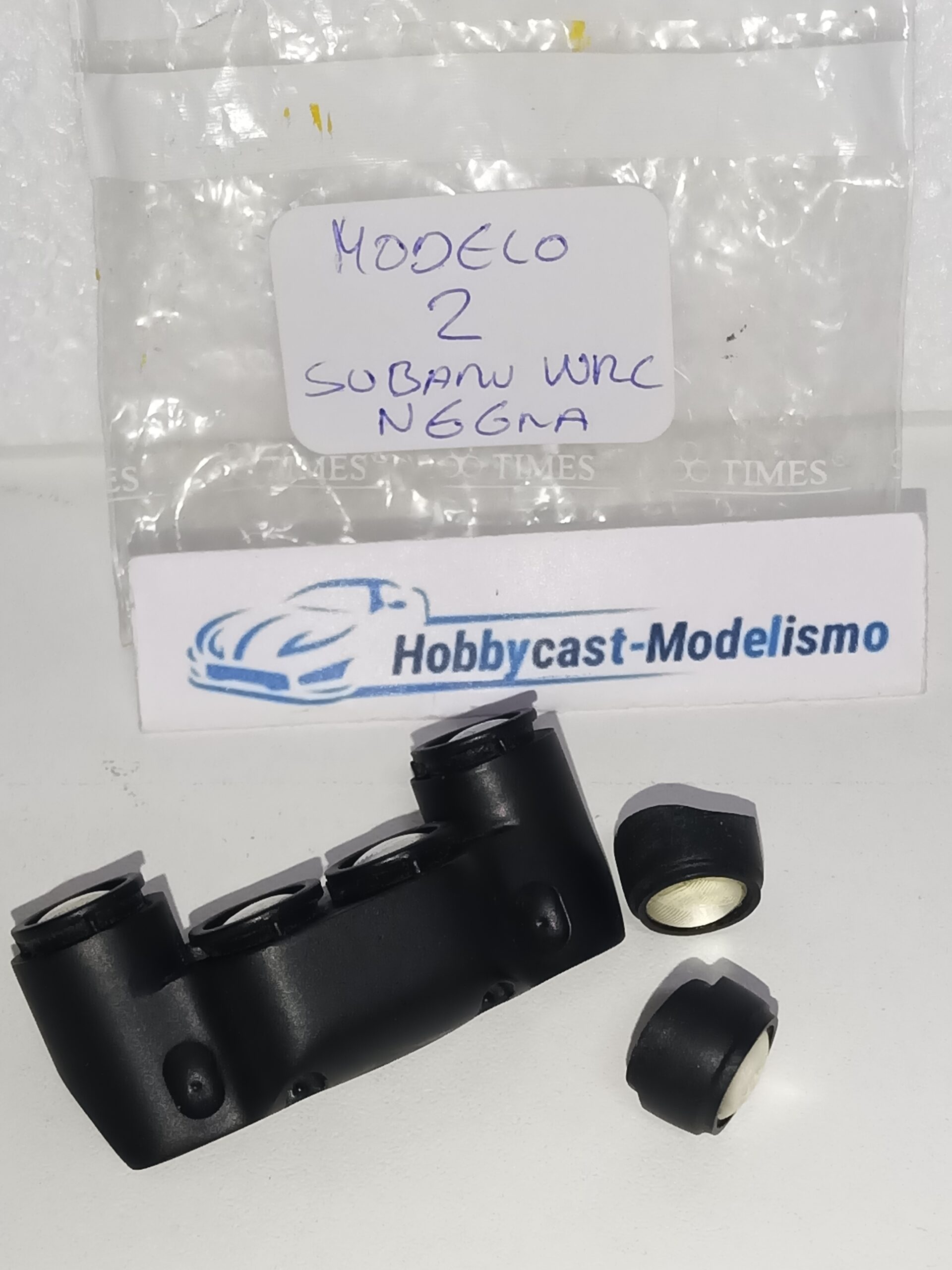 REPLICA FARERA NOCTURNA COMPLETA DEL SUBARU IMPREZA WRC 1998 ( MODELO 2 ) NEGRA MATE YA PINTADA - Imagen 4