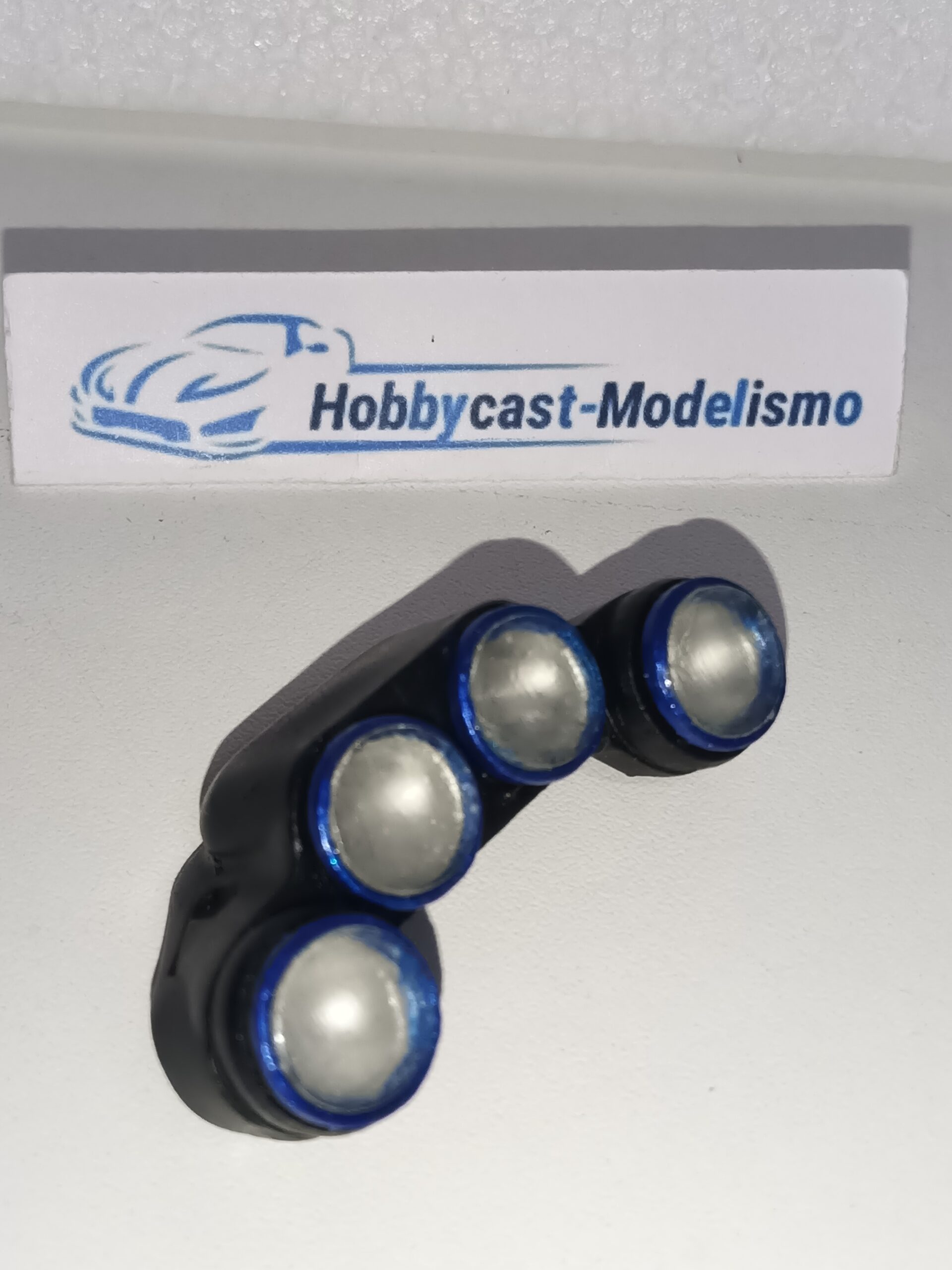 REPLICA FARERA NOCTURNA COMPLETA DEL SUBARU IMPREZA WRC 1998 ( MODELO 1 ) NEGRA MATE PERFIL EN AZUL SUBARU YA PINTADA - Imagen 17