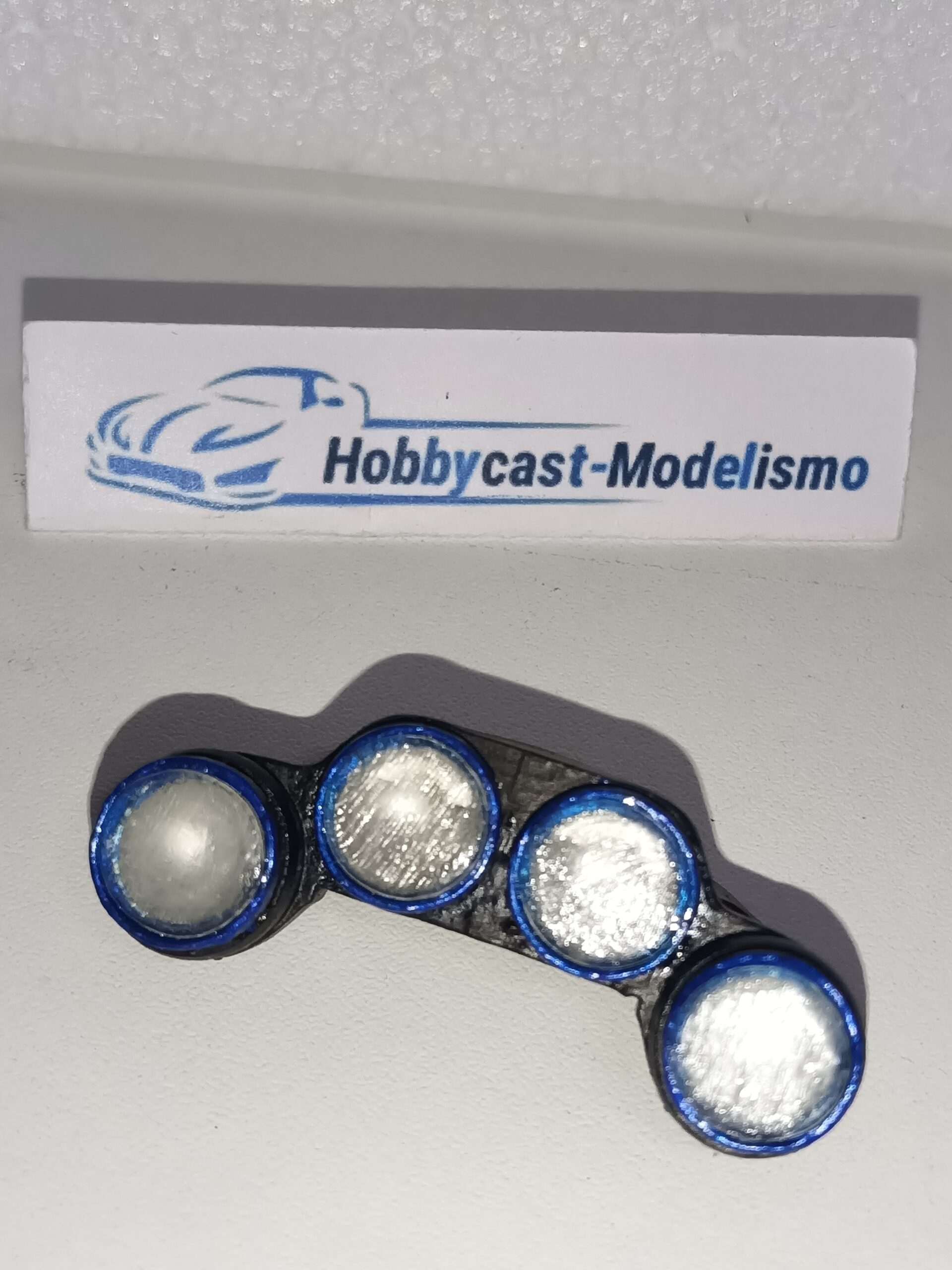 REPLICA FARERA NOCTURNA COMPLETA DEL SUBARU IMPREZA WRC 1998 ( MODELO 1 ) NEGRA MATE PERFIL EN AZUL SUBARU YA PINTADA - Imagen 16