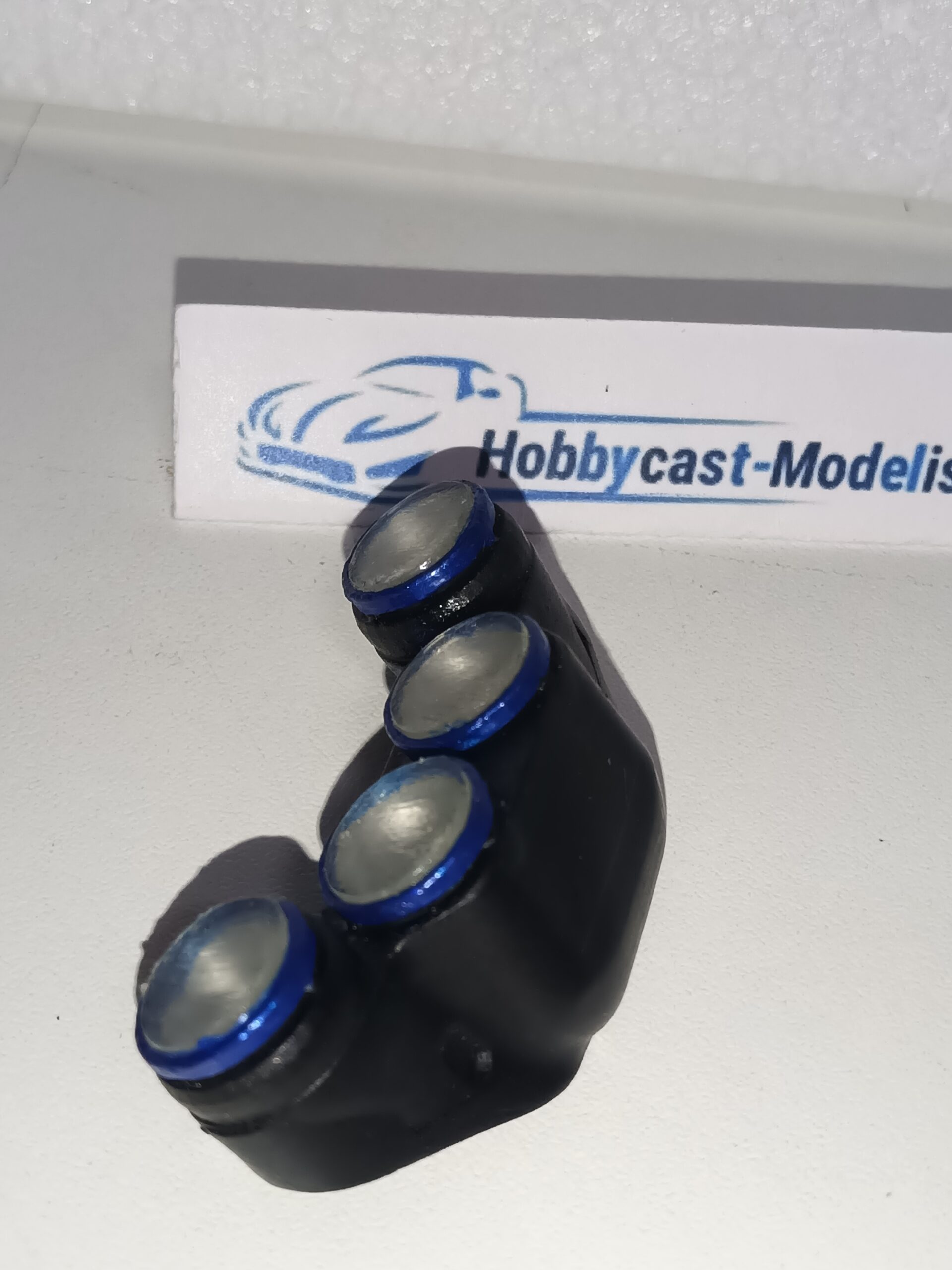 REPLICA FARERA NOCTURNA COMPLETA DEL SUBARU IMPREZA WRC 1998 ( MODELO 1 ) NEGRA MATE PERFIL EN AZUL SUBARU YA PINTADA - Imagen 13