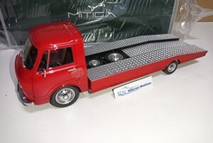 CAMION ALFA ROMEO A12 (F12) Grúa Porta coches 1967 Red con Calcas Incluidas 1:18 MITICA 200081-D