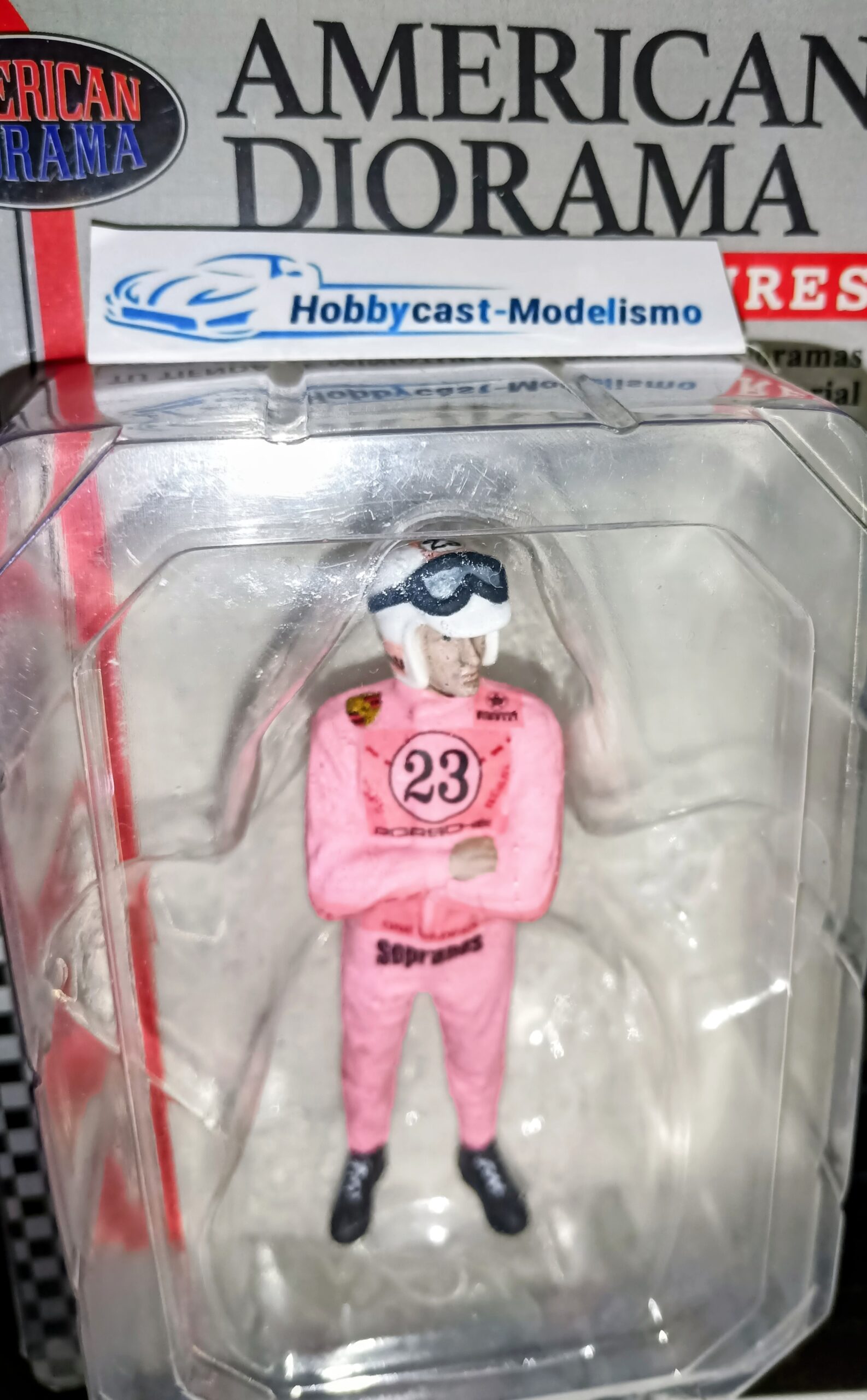 FIGURA PILOTO PARA PORSCHE SOPRANOS #23 AMERICAN DIORAMA AD76349-SOPRANOS 1:18 - Imagen 7