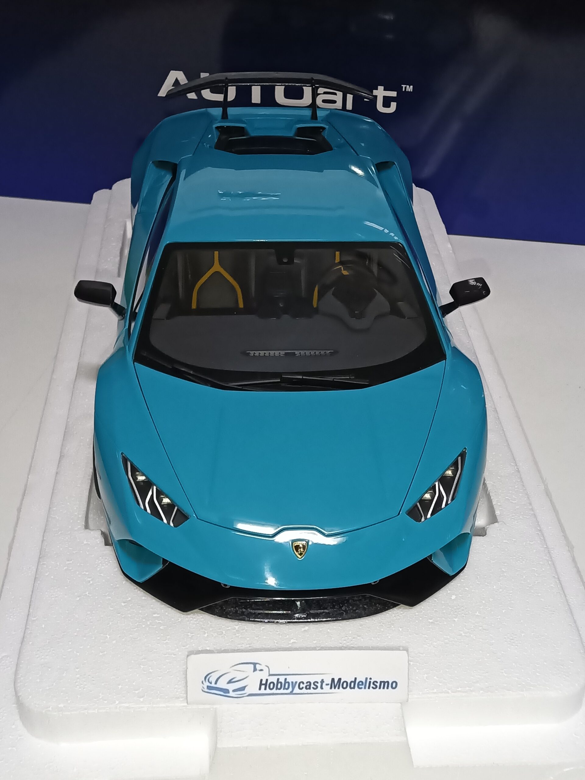 1/12 LAMBORGHINI HURACAN PERFORMANTE Blue Glauco 2017 AUTOART 12077 1:12 - Imagen 6