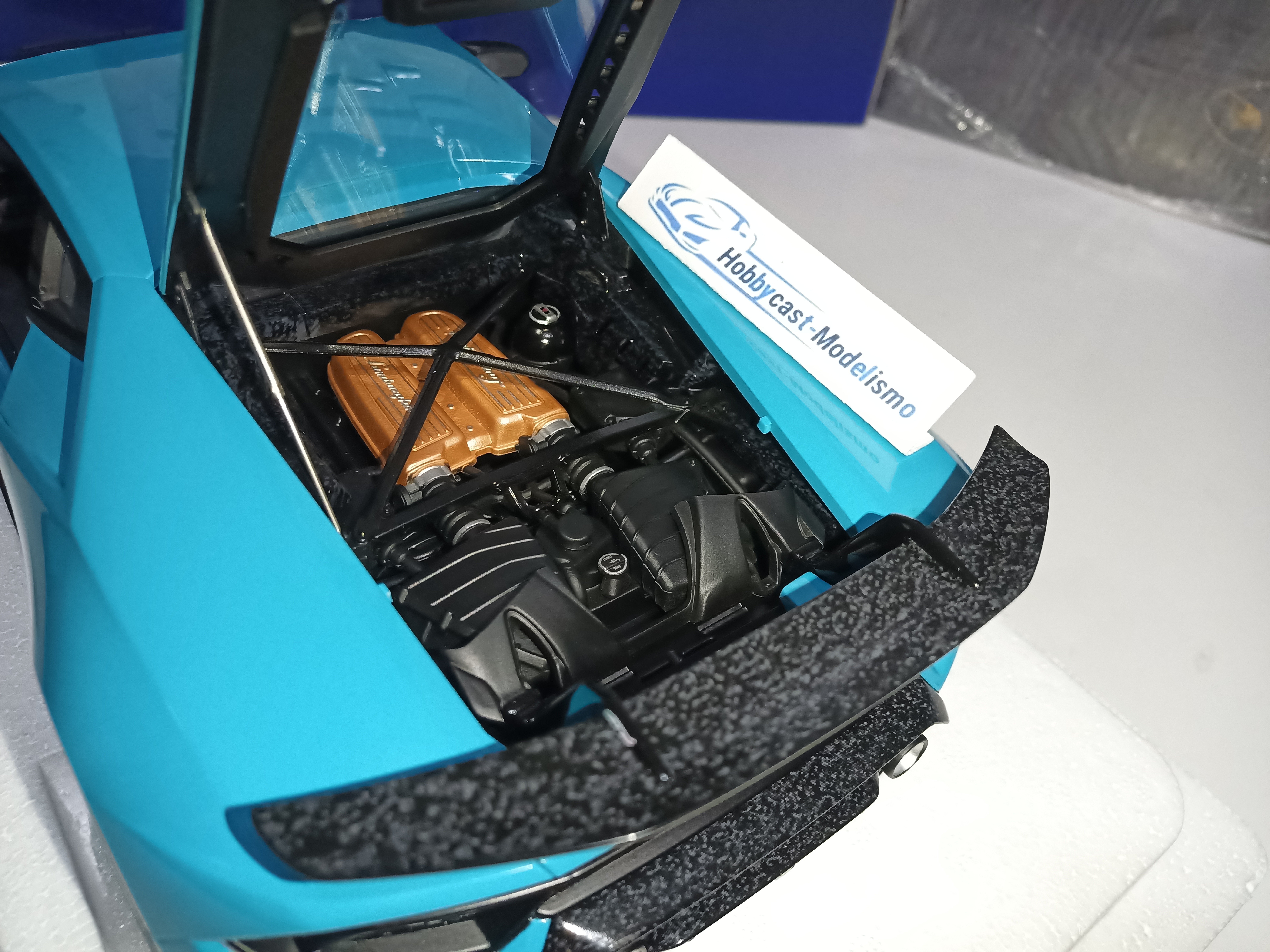 1/12 LAMBORGHINI HURACAN PERFORMANTE Blue Glauco 2017 AUTOART 12077 1:12 - Imagen 19