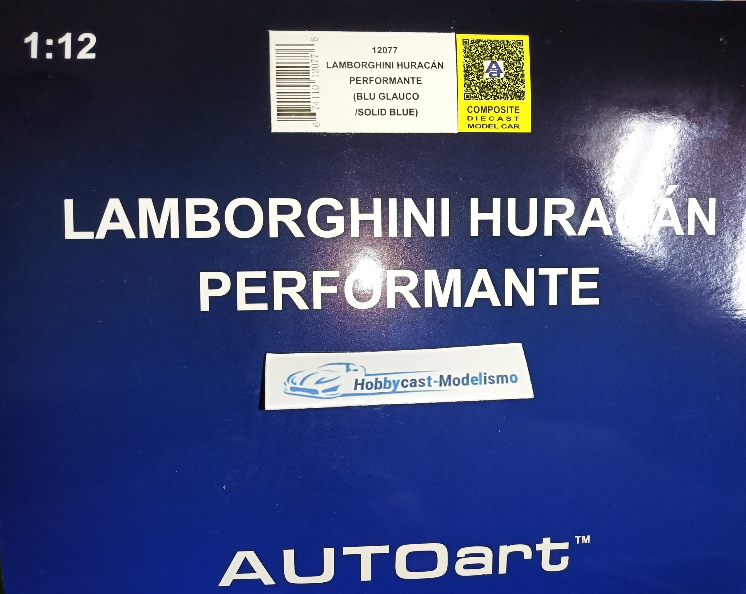1/12 LAMBORGHINI HURACAN PERFORMANTE Blue Glauco 2017 AUTOART 12077 1:12 - Imagen 28