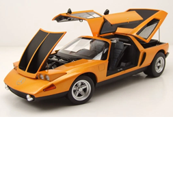 MERCEDES BENZ C111/II 1970 WHITE AUTUMN ORANGE METALLIC 1:18 NOREV 183050