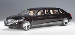 MERCEDES MAYBACH S 600 PULLMAN DARK RED METALIC AUTOART 76299 1:18