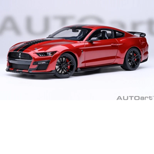 FORD MUSTANG SHELBY GT500 2024 RED/ BLACK RAPID RED AUTOART 73098 1:18