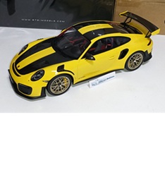 1/12 Porsche  911 (991.2) GT2 RS Weissach Package ( Racing Yellow ) Llantas Doradas GT SPIRIT GT535B 1:12 LIMITED EDITION 300 Pcs