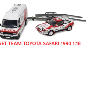 SET Rallye Pack Toyota Celica ST 165 Gr.A RAC Safari 1990 PILOTADO POR CARLOS SAINZ Y LUIS MOYA + REMOLQUE + FURGONETA MERCEDES BENZ 208 TEAM TOYOTA OT480 LIMITED EDITION 999 OTTO-MOBILE 1:18
