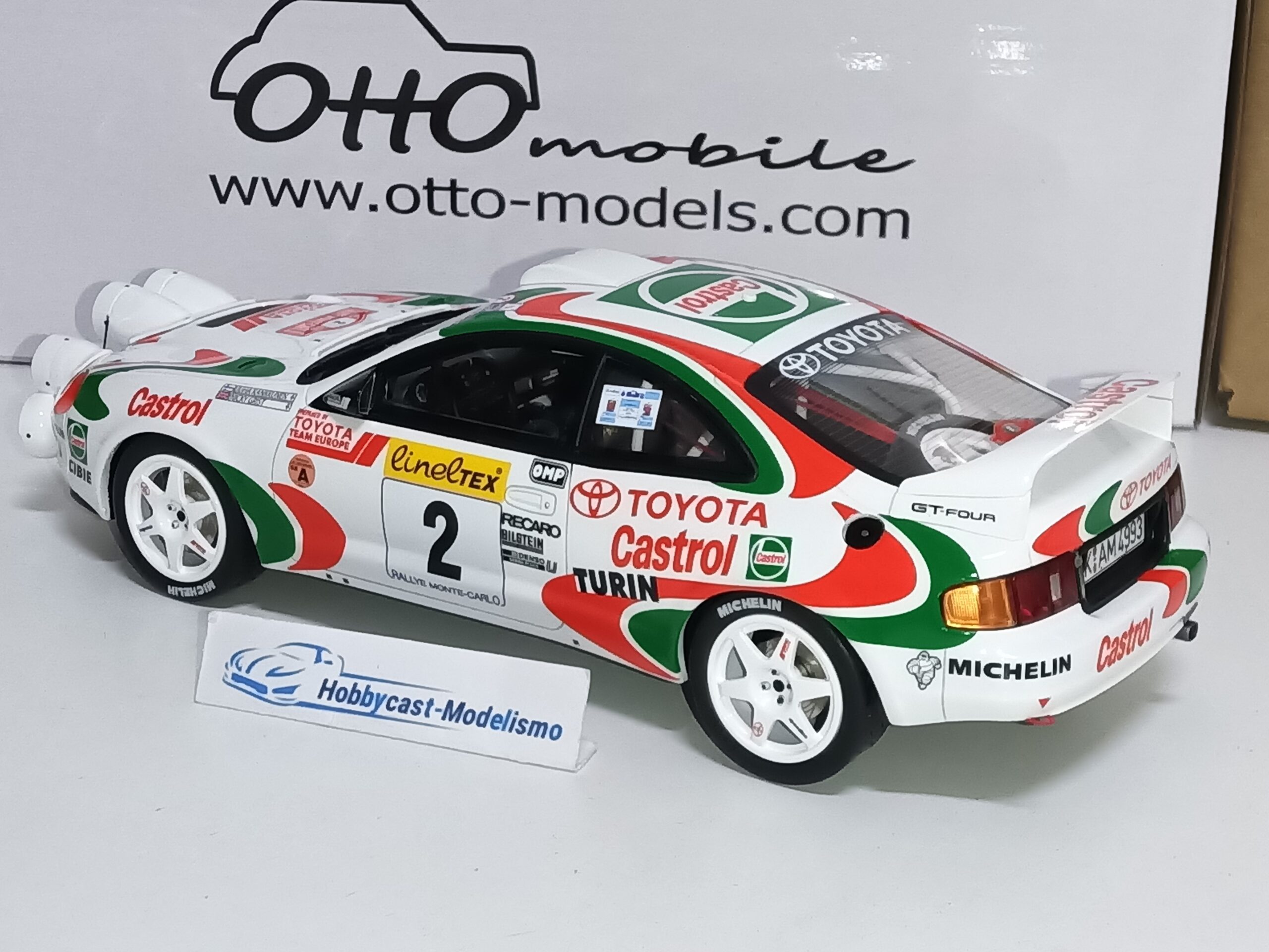 Toyota Celica GT Four ST205 Gr.A Rallye Monte Carlo #2 1995 OTTO-MOBILE OT1220 1:18 LIMITED EDITION 1500 Pcs - Imagen 5