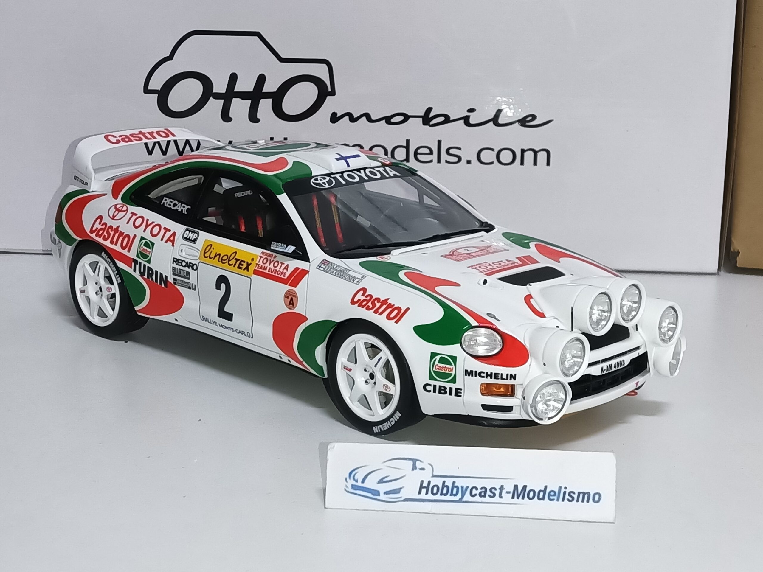 Toyota Celica GT Four ST205 Gr.A Rallye Monte Carlo #2 1995 OTTO-MOBILE OT1220 1:18 LIMITED EDITION 1500 Pcs - Imagen 8