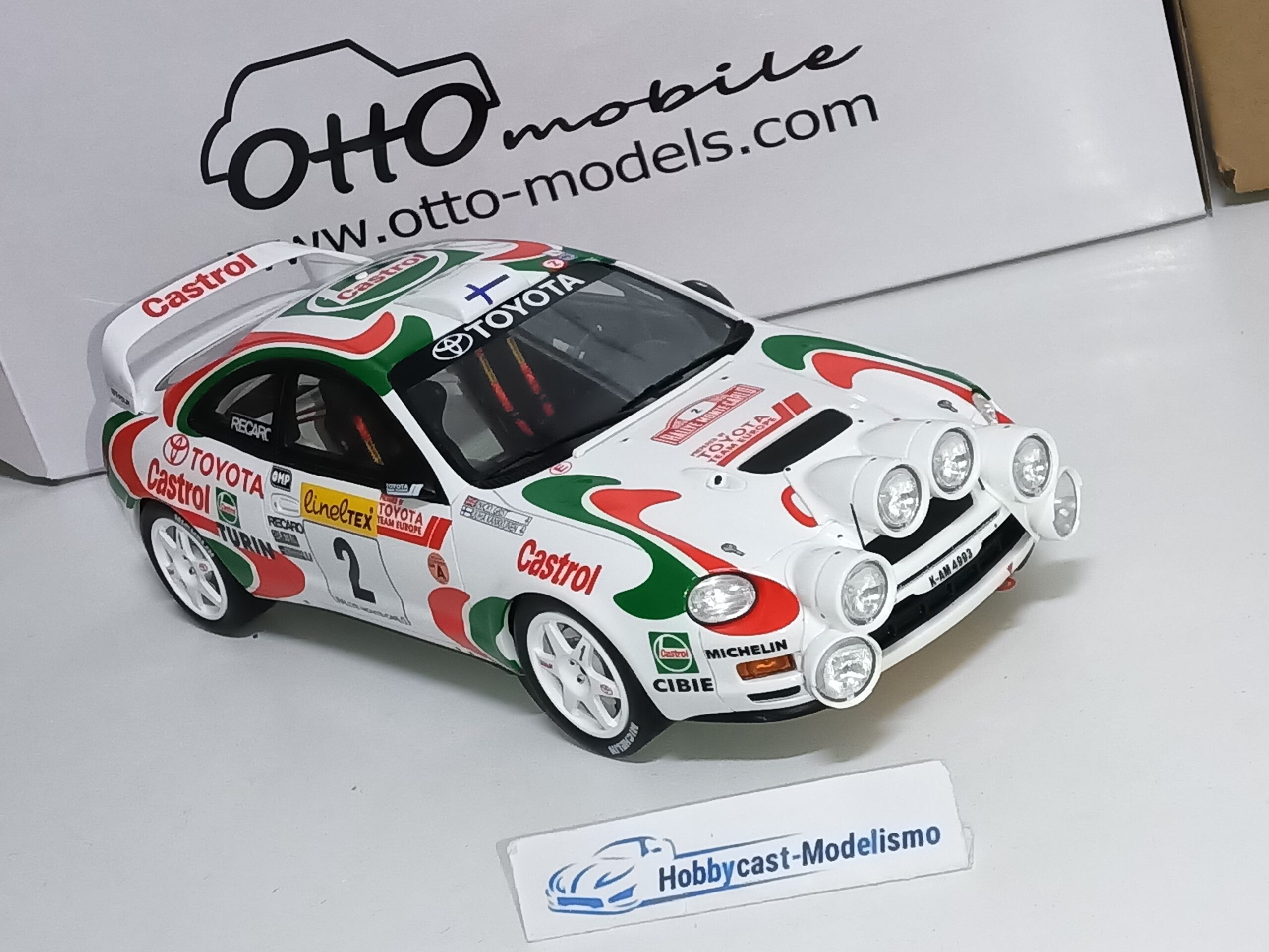 Toyota Celica GT Four ST205 Gr.A Rallye Monte Carlo #2 1995 OTTO-MOBILE OT1220 1:18 LIMITED EDITION 1500 Pcs - Imagen 9