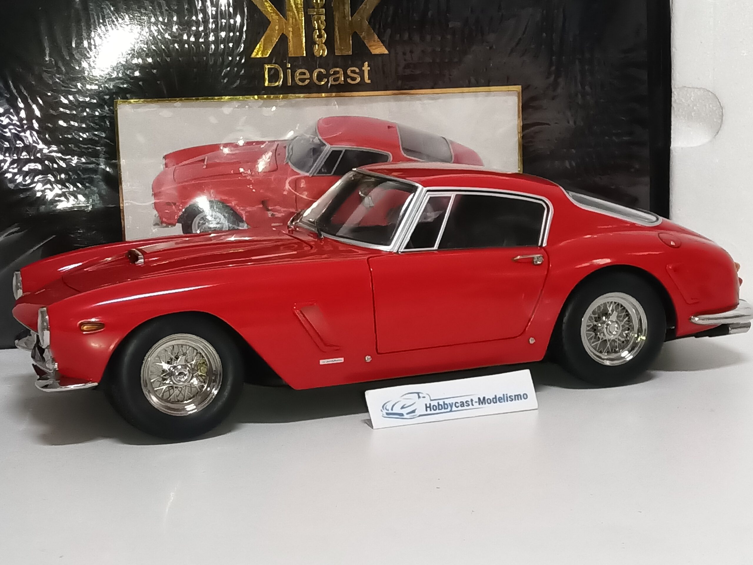 1:12 FERRARI 250 GT SWB PASSO CORTO 1961 RED KK-SCALE KKDC120291 1/12 - Imagen 6