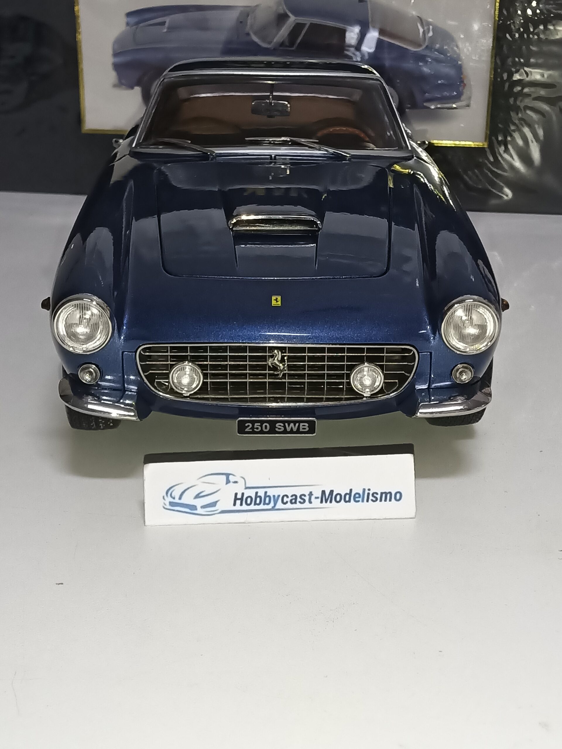 1:12 FERRARI 250 GT SWB PASSO CORTO BLUE METALIC 1961 KK-SCALE KKDC120293 1/12 - Imagen 2