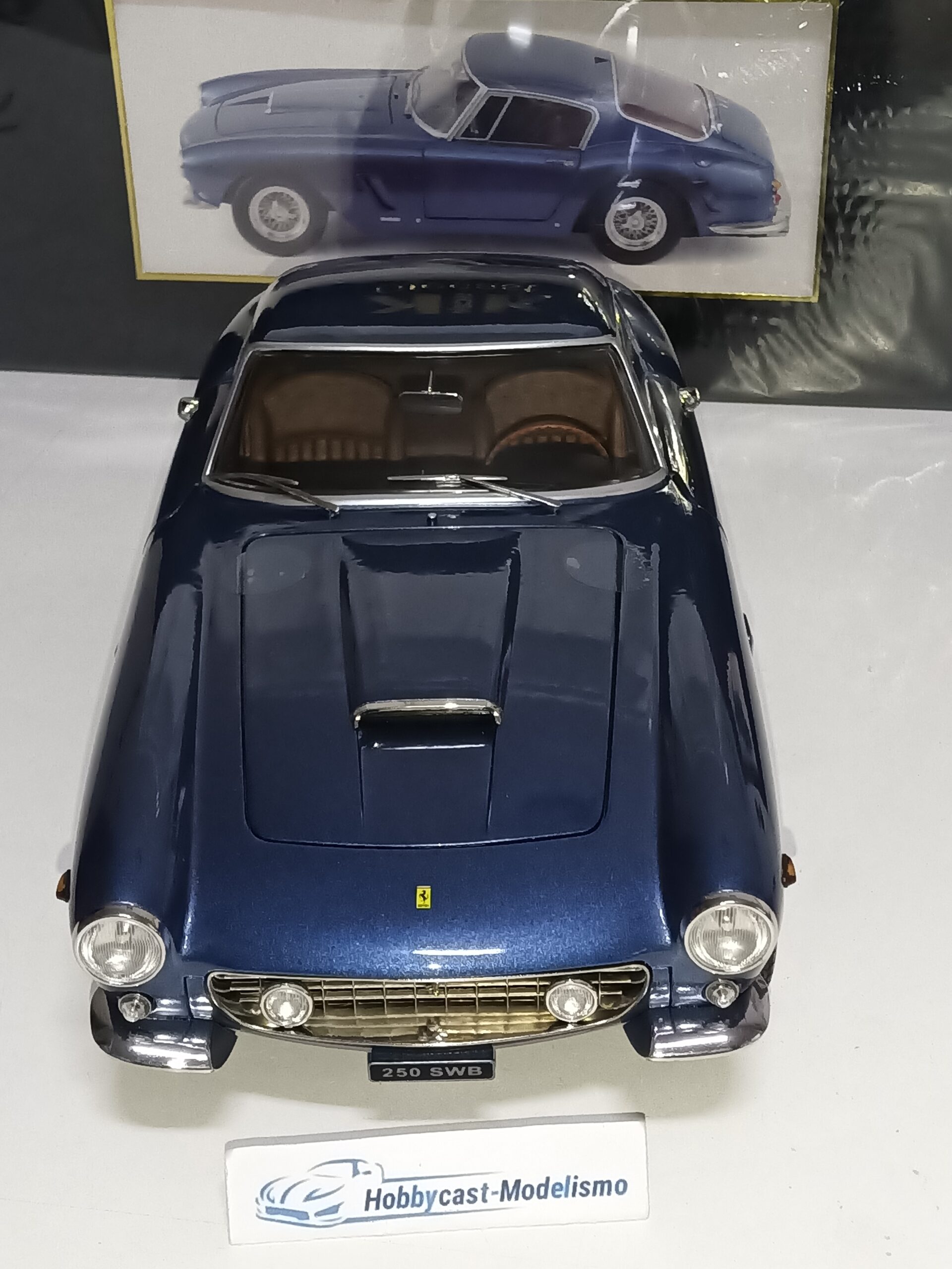 1:12 FERRARI 250 GT SWB PASSO CORTO BLUE METALIC 1961 KK-SCALE KKDC120293 1/12 - Imagen 4