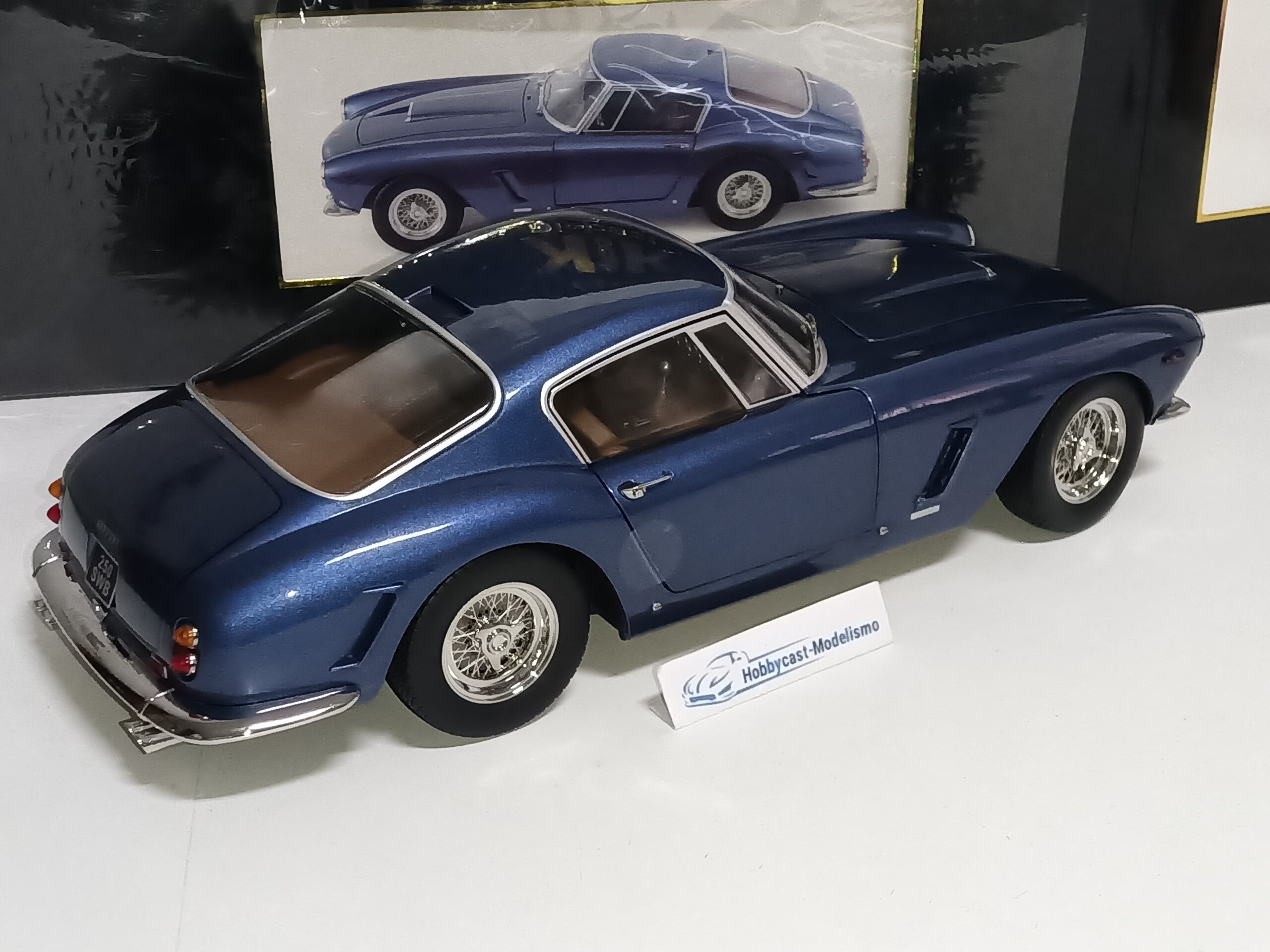 1:12 FERRARI 250 GT SWB PASSO CORTO BLUE METALIC 1961 KK-SCALE KKDC120293 1/12 - Imagen 9