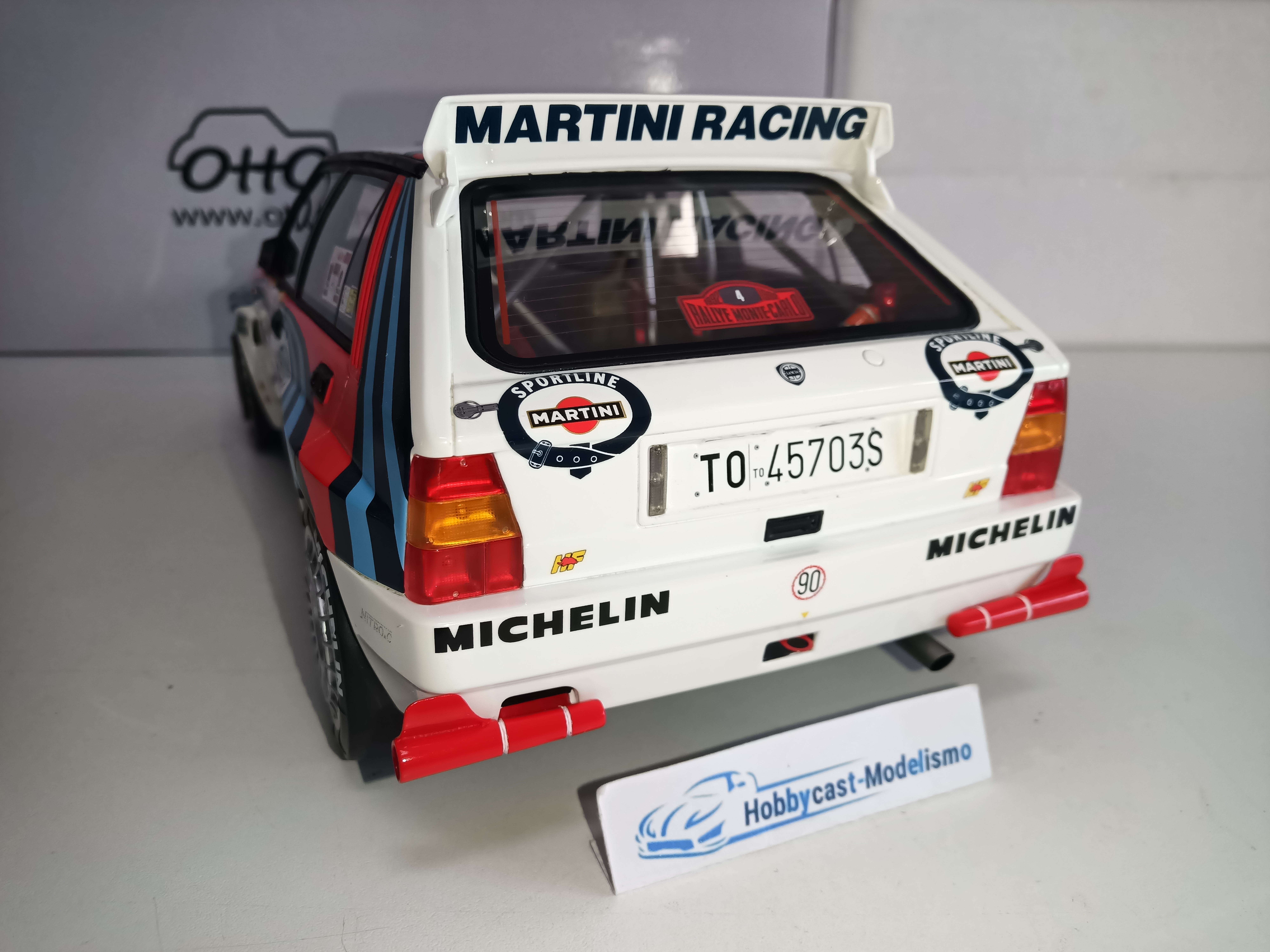 1/12 LANCIA DELTA HF INTEGRALE GR.A MARTINI RACING #4 RALLY MONTE CARLO 1992 G097 OTTO-MOBILE 1:12 LIMITED EDITION 2000 Pcs - Imagen 8