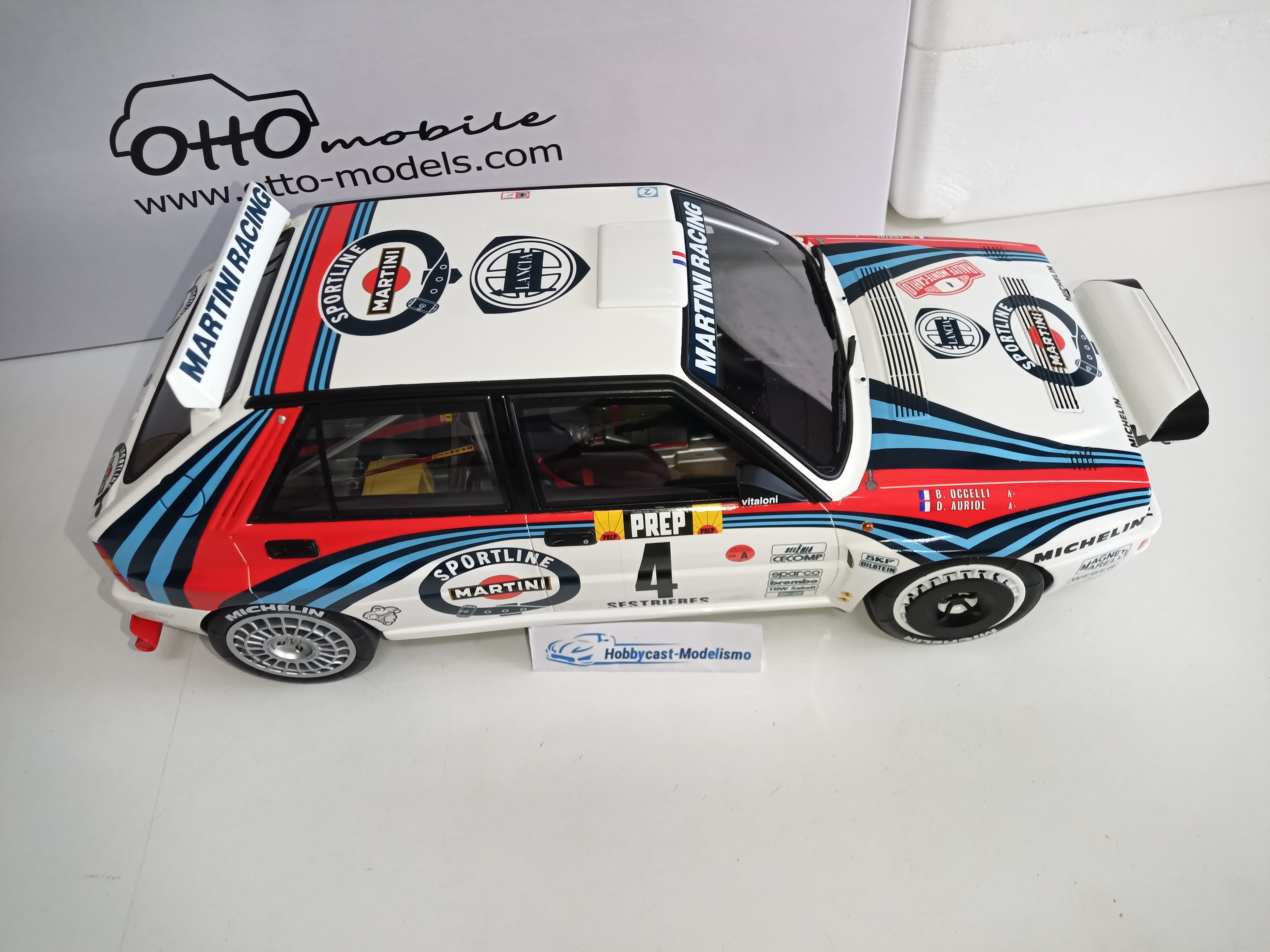 1/12 LANCIA DELTA HF INTEGRALE GR.A MARTINI RACING #4 RALLY MONTE CARLO 1992 G097 OTTO-MOBILE 1:12 LIMITED EDITION 2000 Pcs - Imagen 11