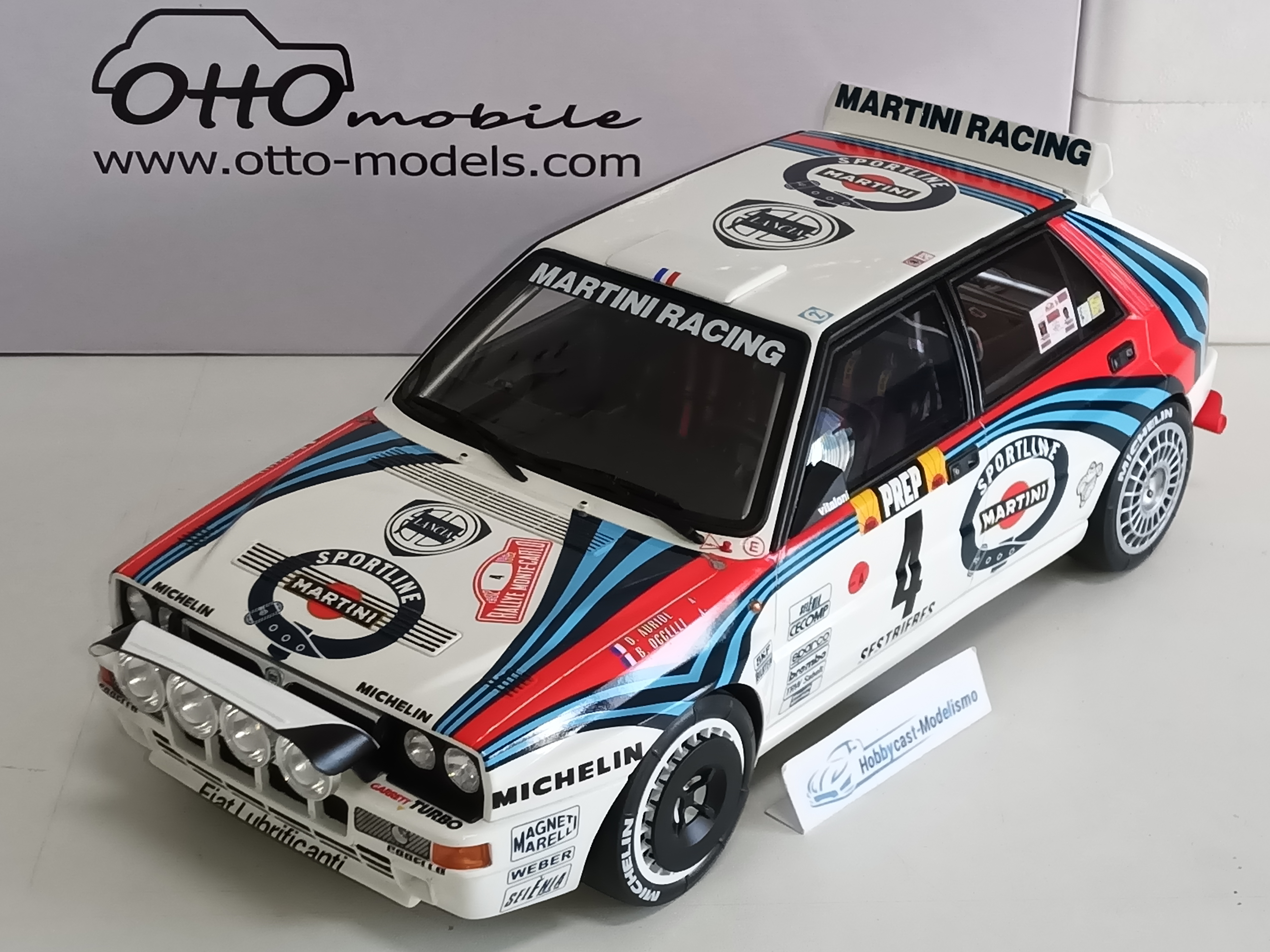 1/12 LANCIA DELTA HF INTEGRALE GR.A MARTINI RACING #4 RALLY MONTE CARLO 1992 G097 OTTO-MOBILE 1:12 LIMITED EDITION 2000 Pcs - Imagen 15