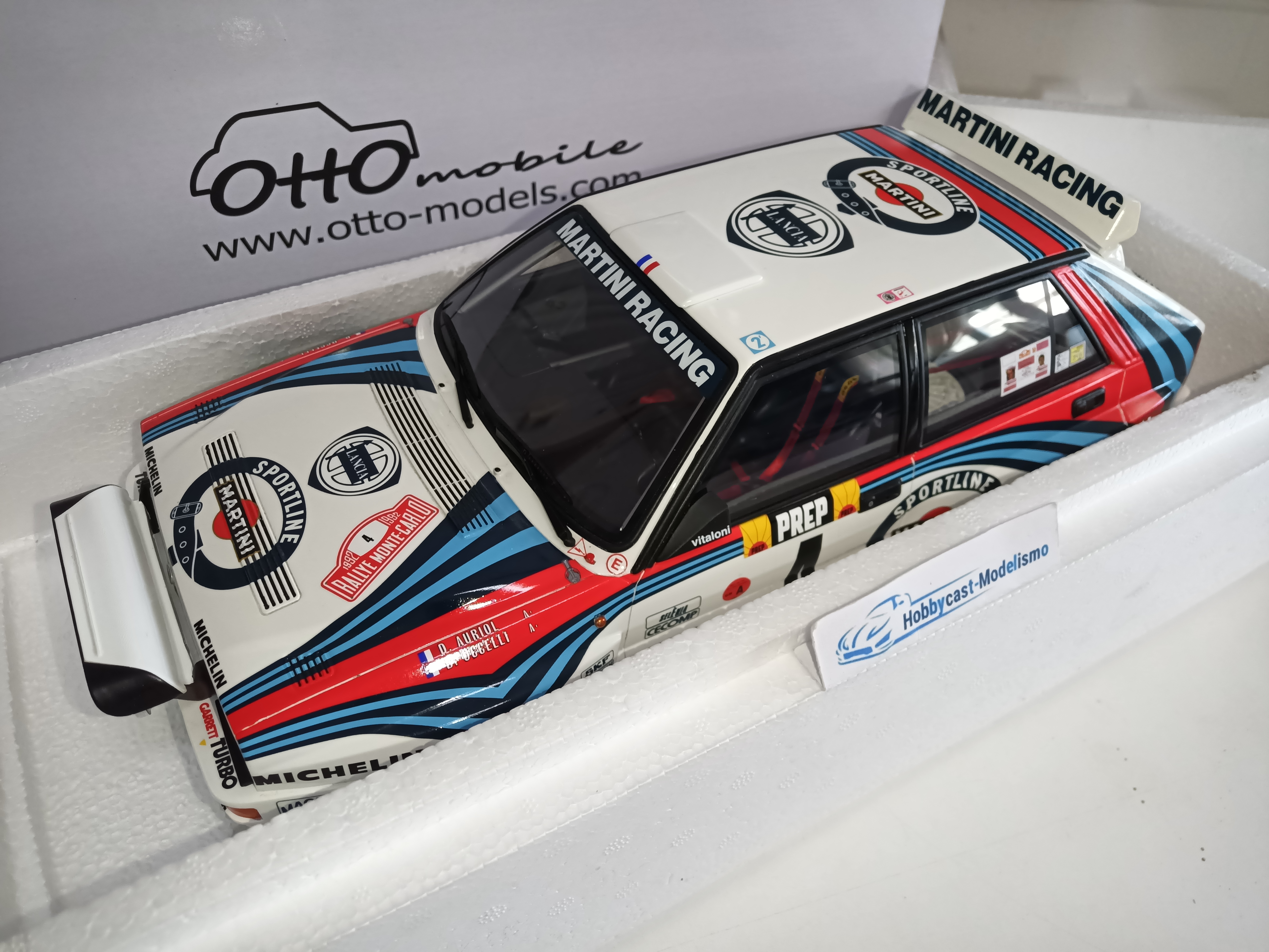 1/12 LANCIA DELTA HF INTEGRALE GR.A MARTINI RACING #4 RALLY MONTE CARLO 1992 G097 OTTO-MOBILE 1:12 LIMITED EDITION 2000 Pcs - Imagen 17