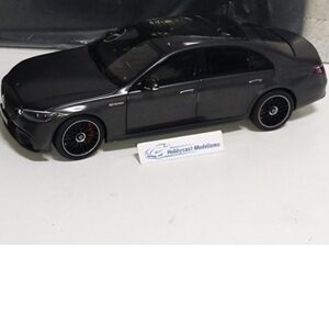 MERCEDES BENZ S63 E PERFORMANCE W223 GRIS GRAFITO MAGNO 1:18 DEALER CONCE B66961525 NZG