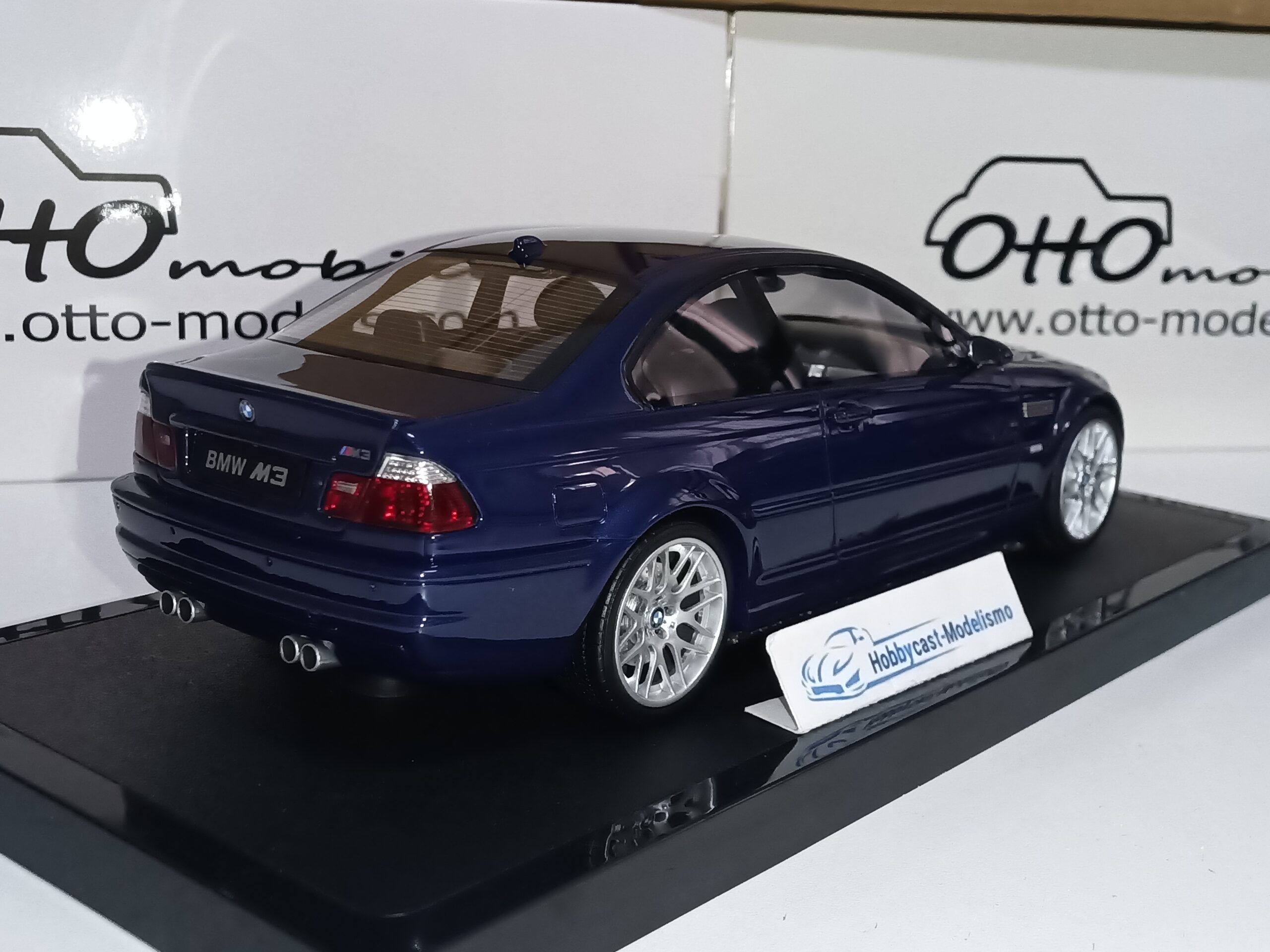 BMW M3 E46 COUPE CS OT1260 AZUL MARINO METALIZADO OTTO MOBILE 1:18 Limited Edition 2500 Pcs - Imagen 6