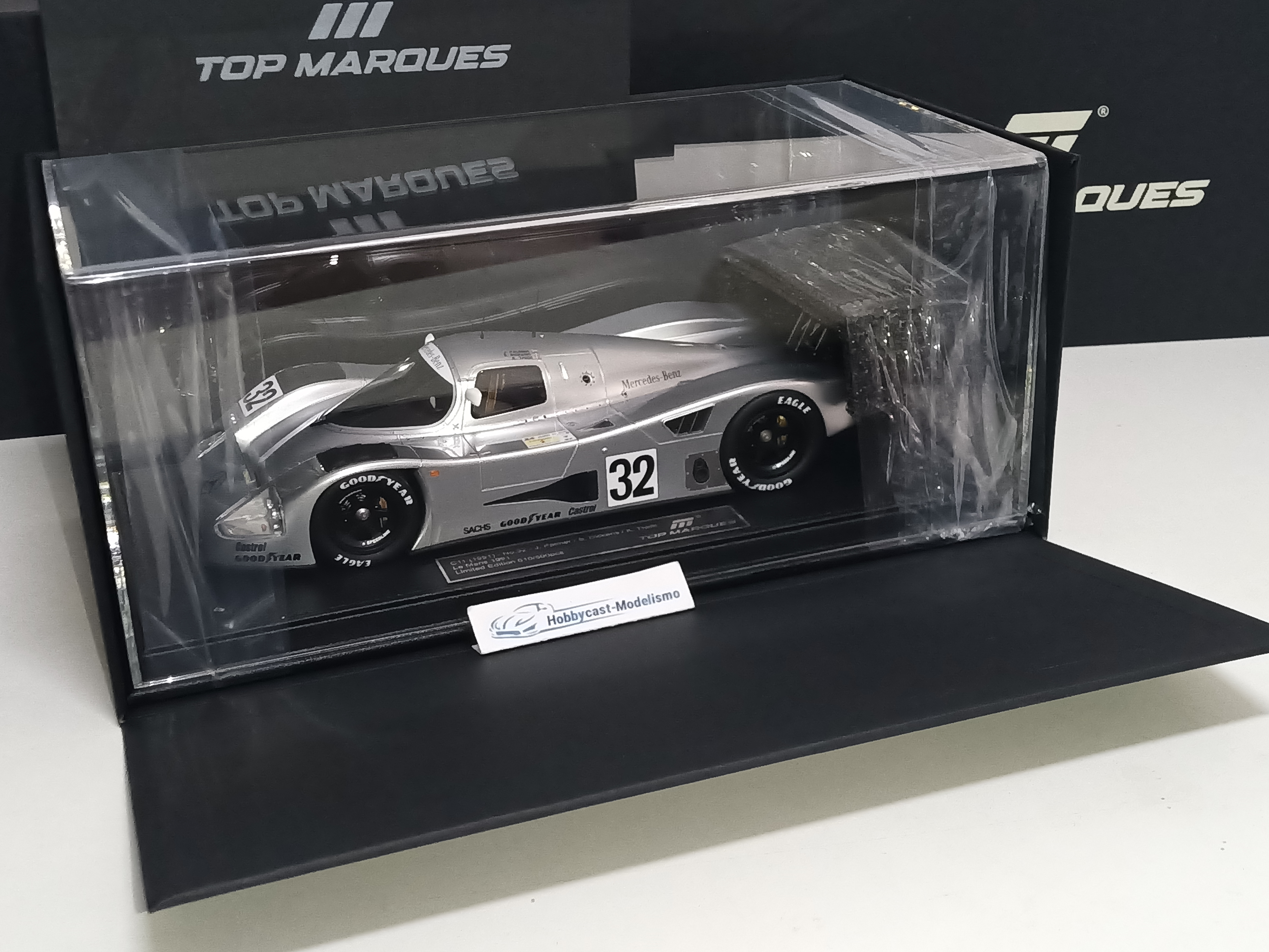 Mercedes Benz C11 C291 Team Sauber #32 J. Palmer / S. Dickens / K. Thii 24h Le Mans 1991 TOP MARQUES TOP150C LIMITED EDITION 500 PCS 1:18 - Imagen 9
