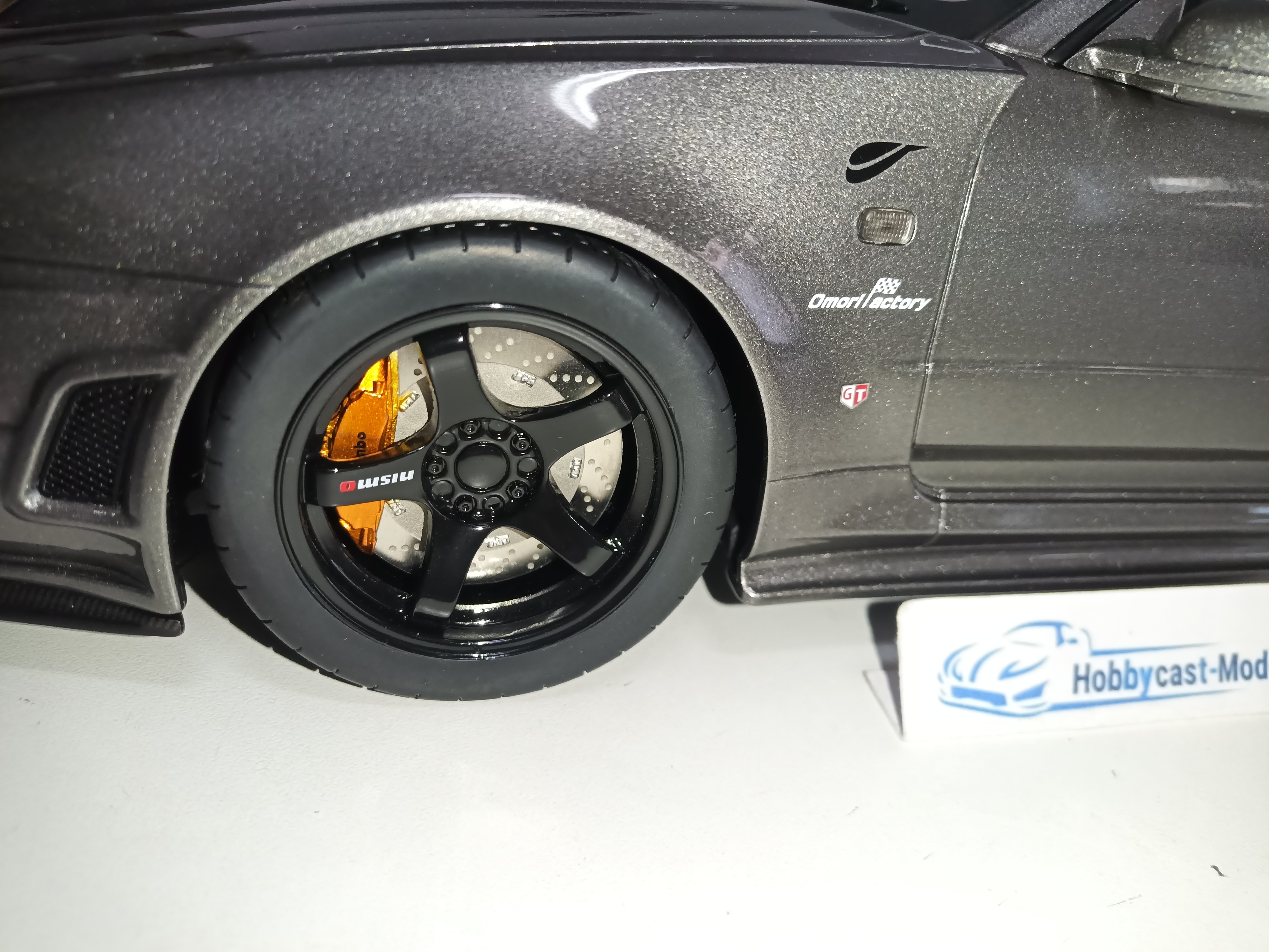 1/12 Nissan Skyline GT-R (NISMO BNR34 CRS Versión) Gun Metal 2005 G103 OTTO-MOBILE 1:12 LIMITED EDITION 999 PCS - Imagen 5